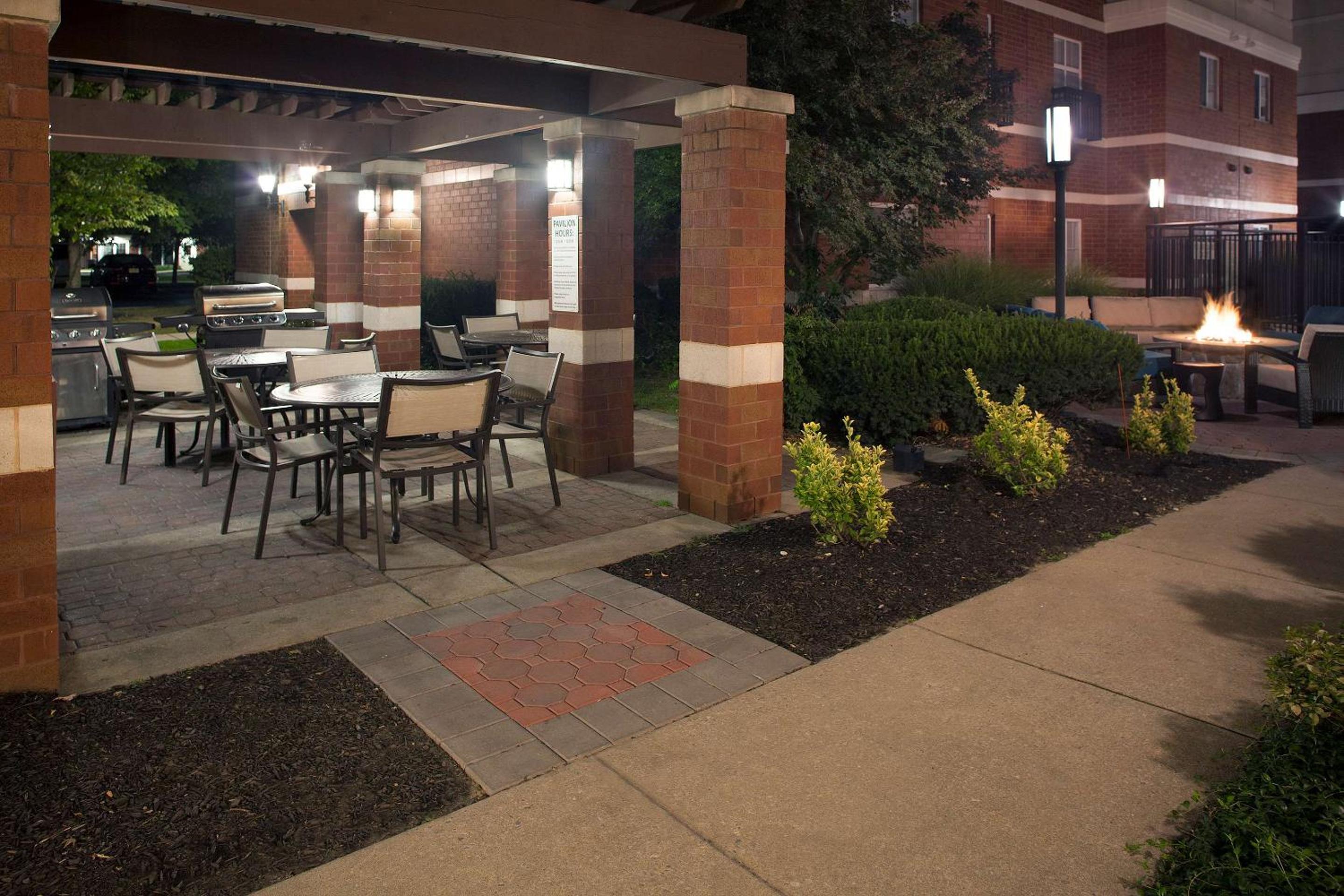 outdoor BBQ area