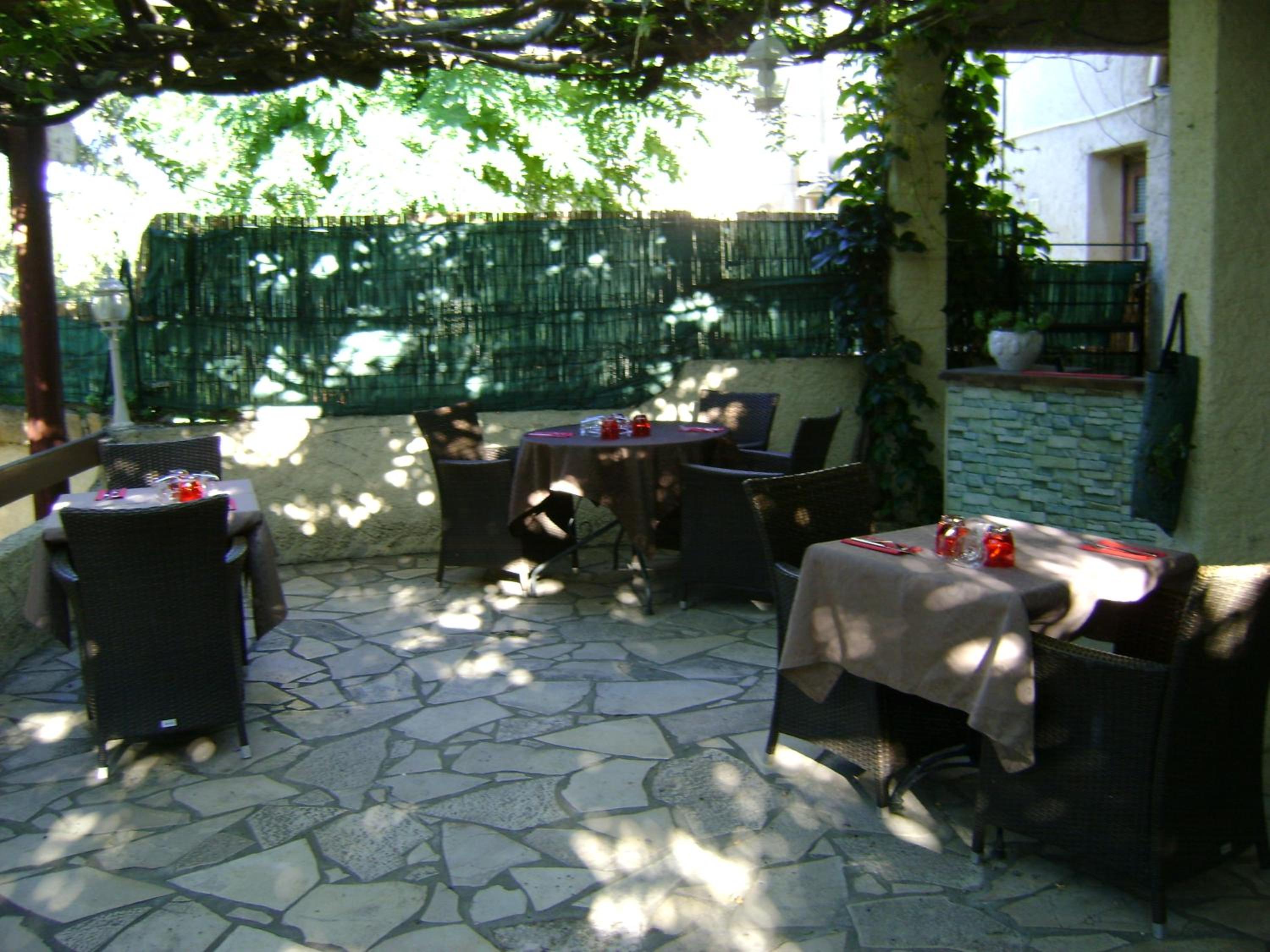outdoor BBQ area