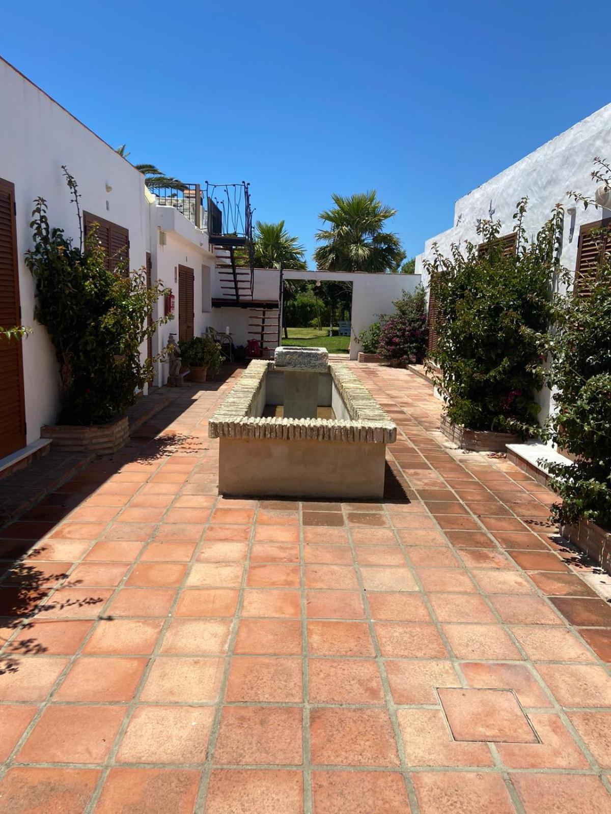 outdoor BBQ area