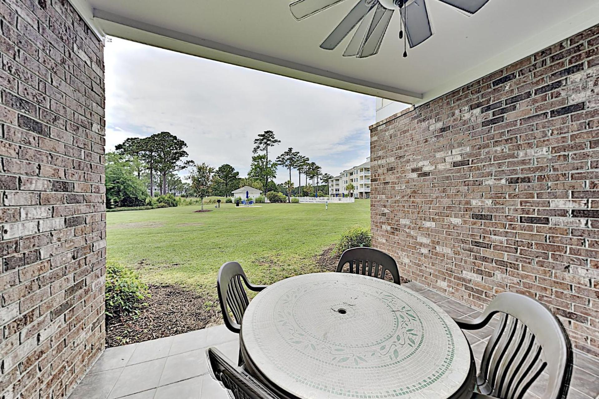 outdoor BBQ area