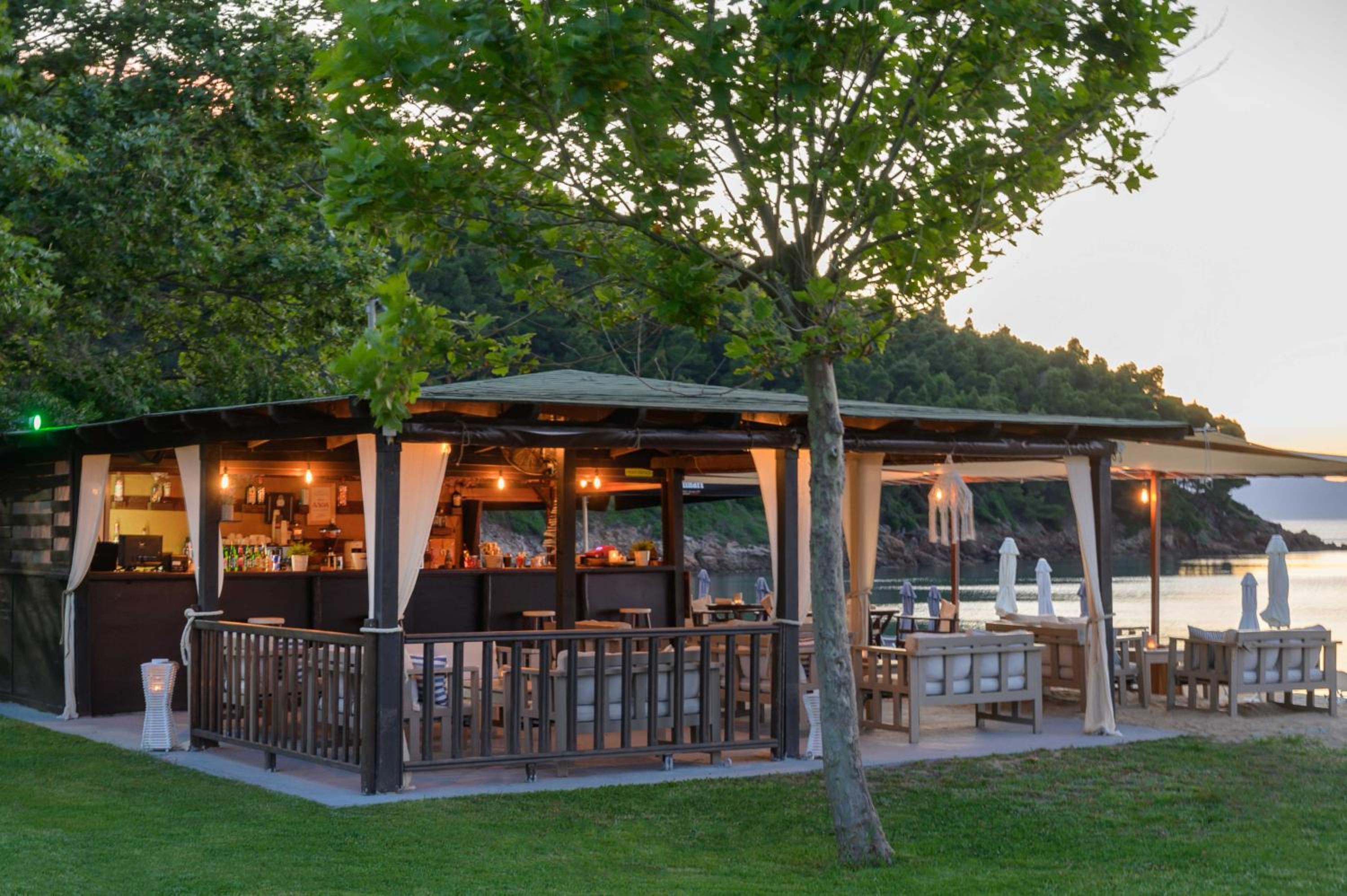 outdoor BBQ area
