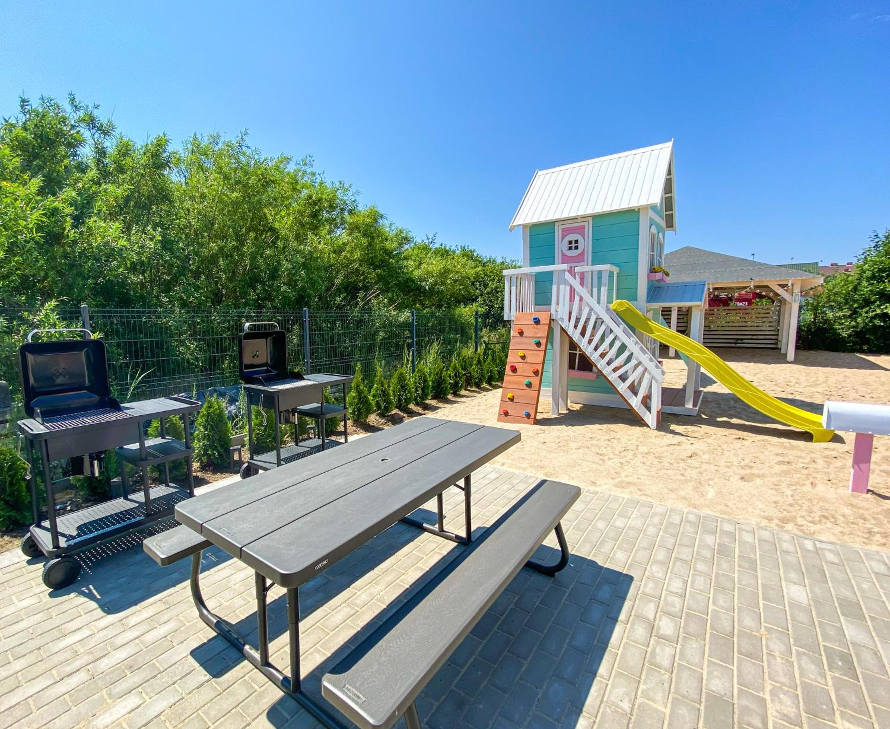 outdoor BBQ area
