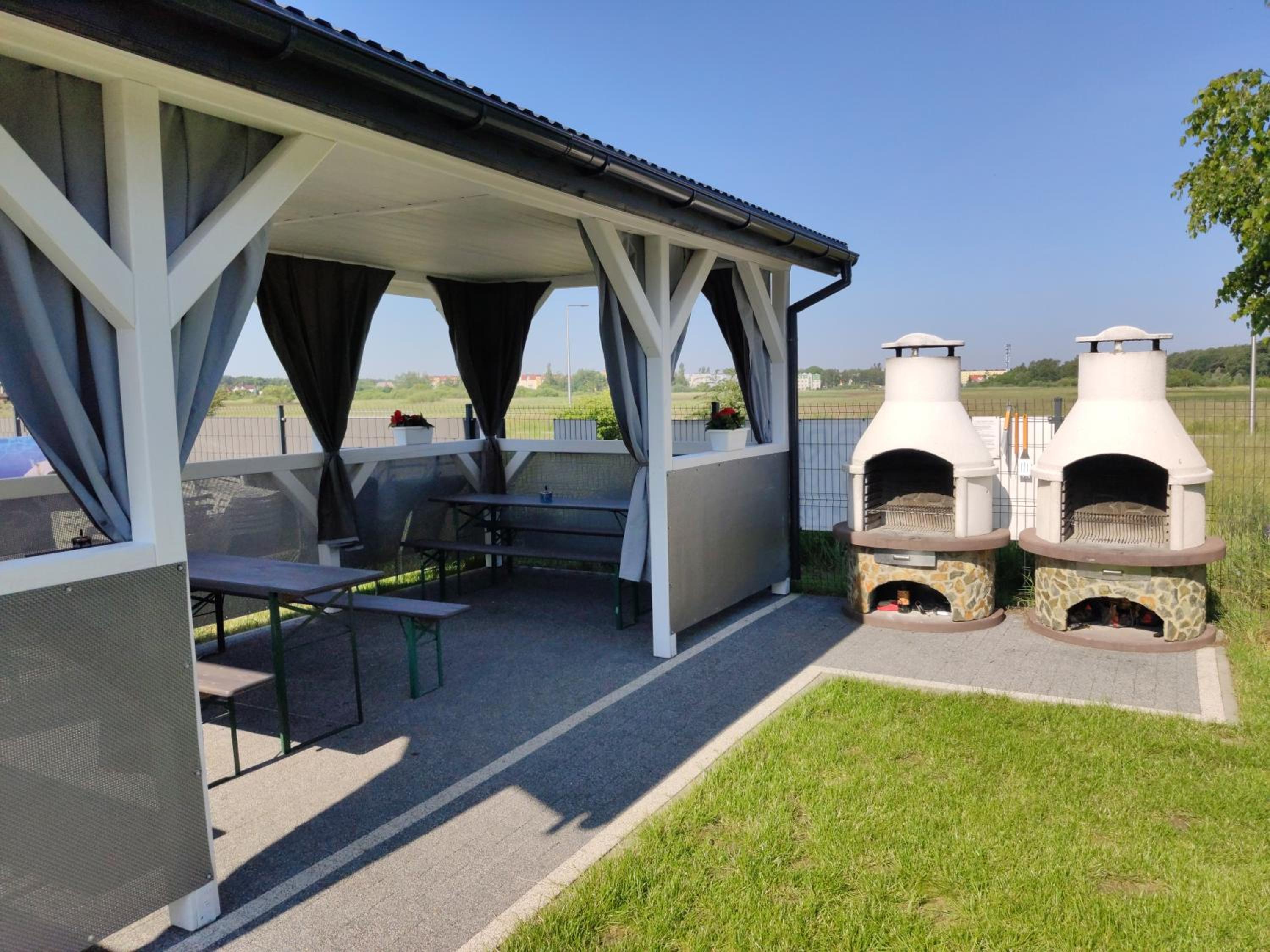 outdoor BBQ area