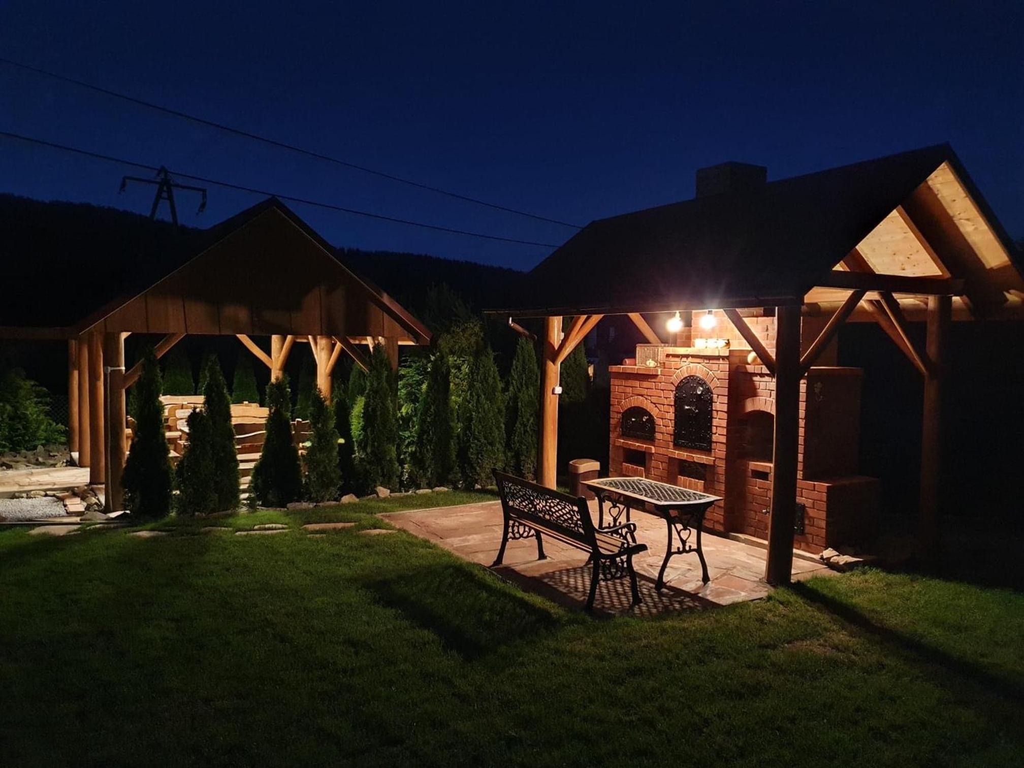 outdoor BBQ area