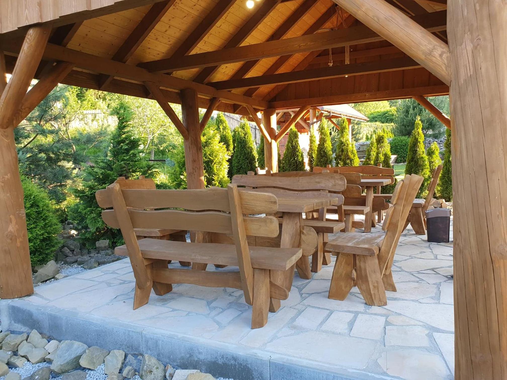 outdoor BBQ area