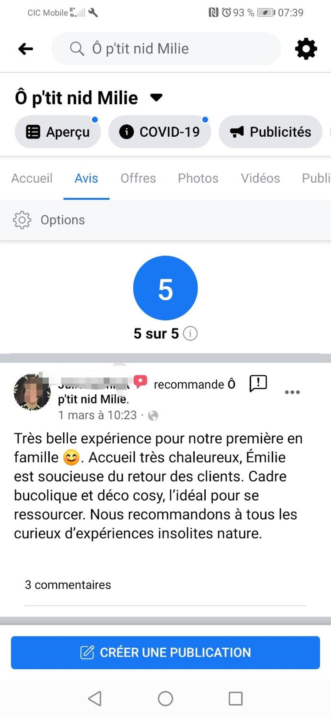 Ô p'tit nid Milie