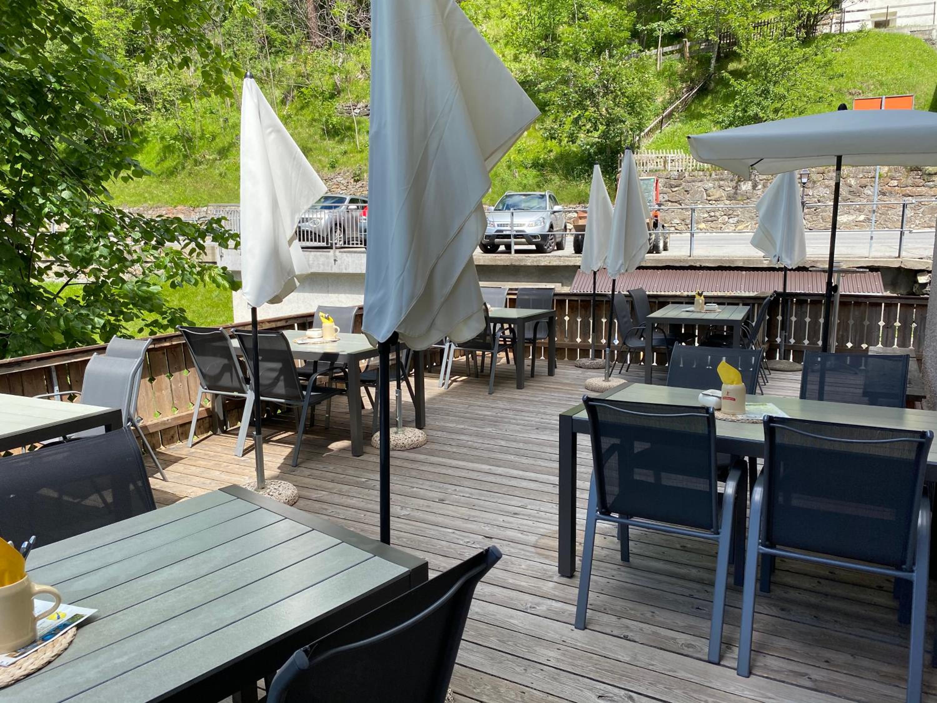outdoor BBQ area