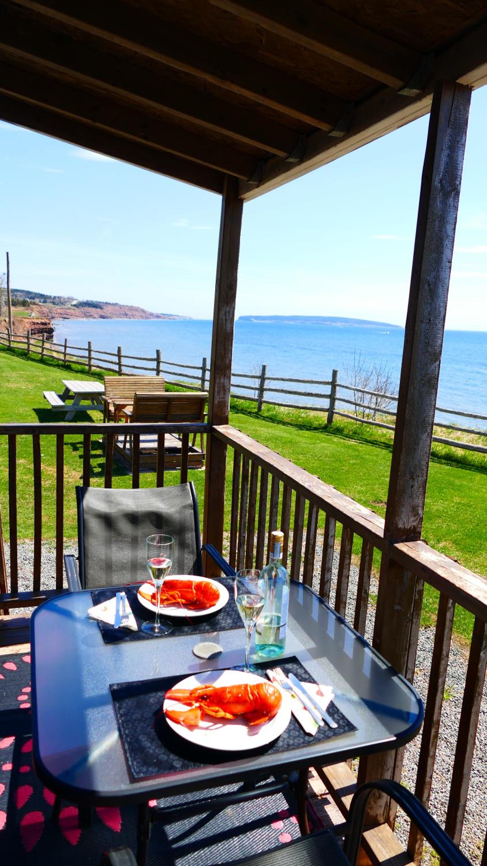 outdoor BBQ area
