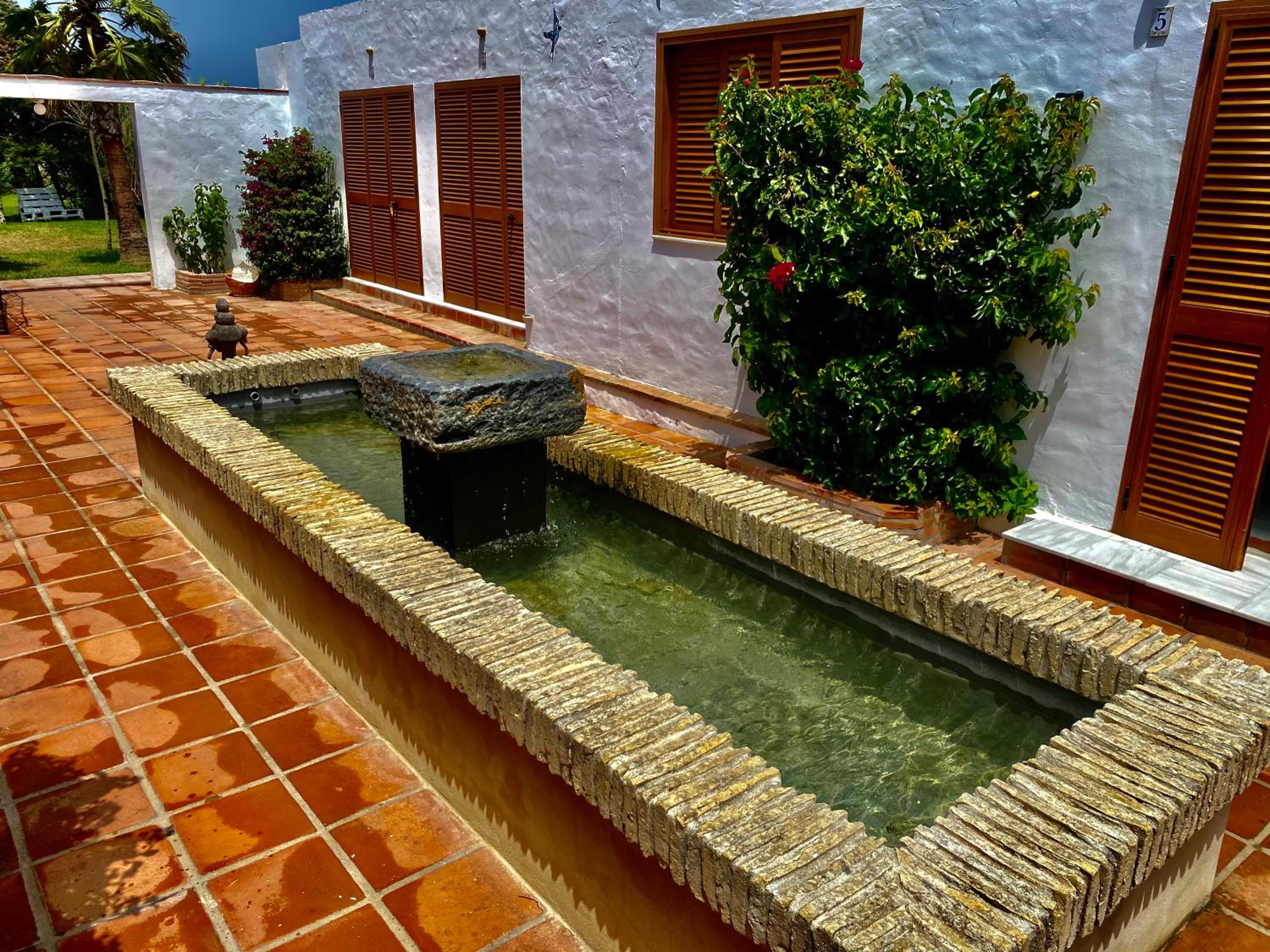 outdoor BBQ area