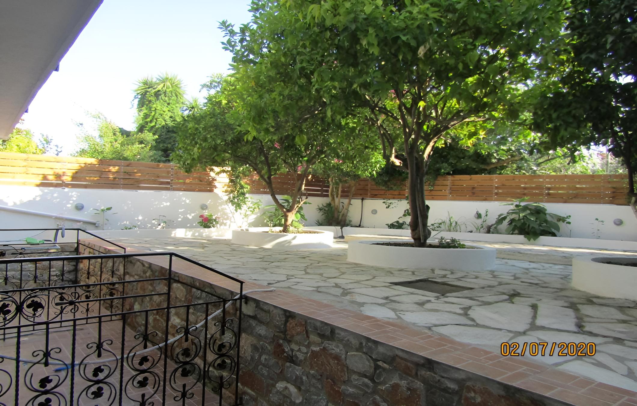 outdoor BBQ area