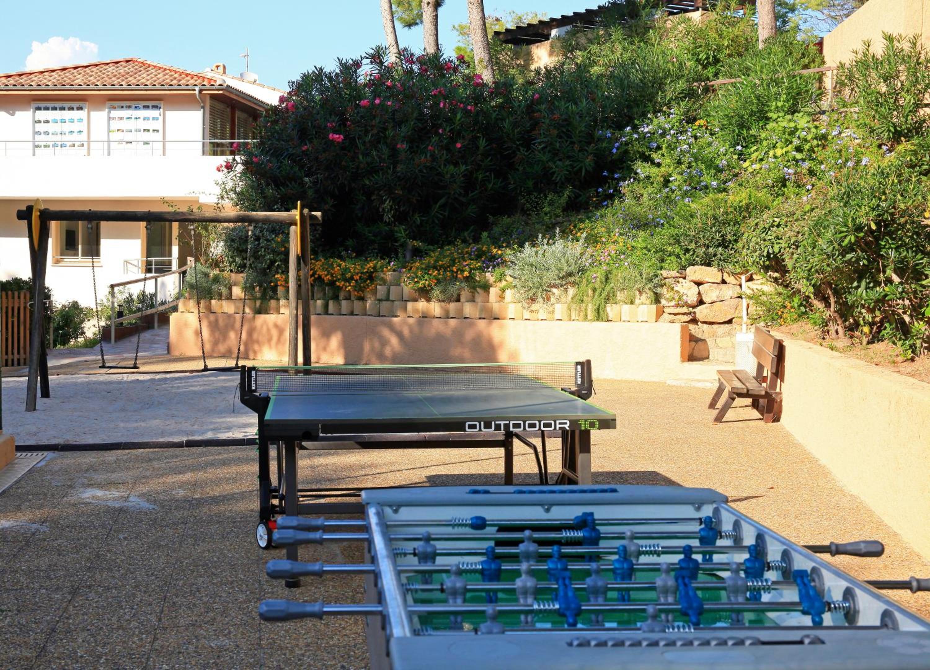 outdoor BBQ area