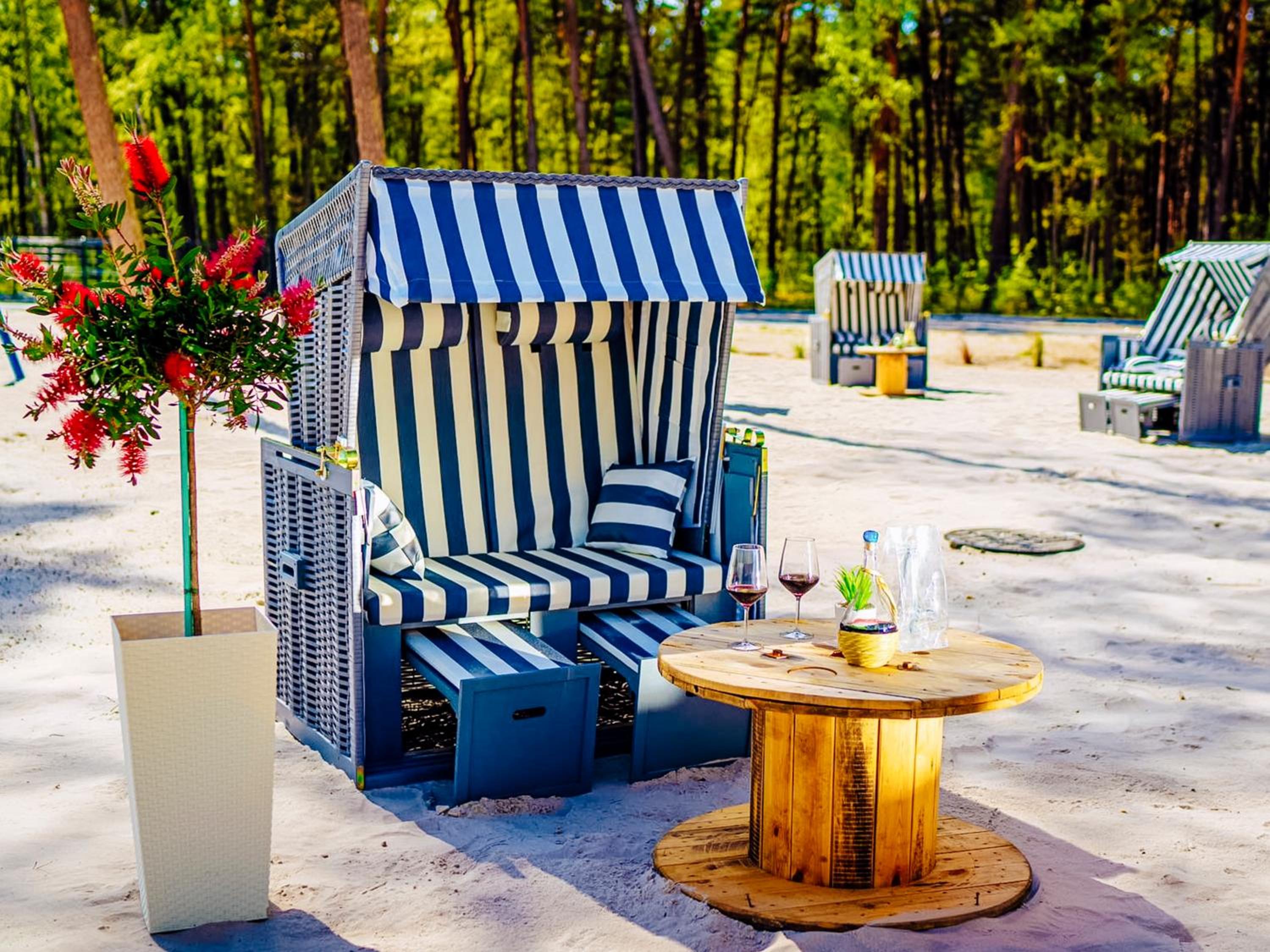 outdoor BBQ area