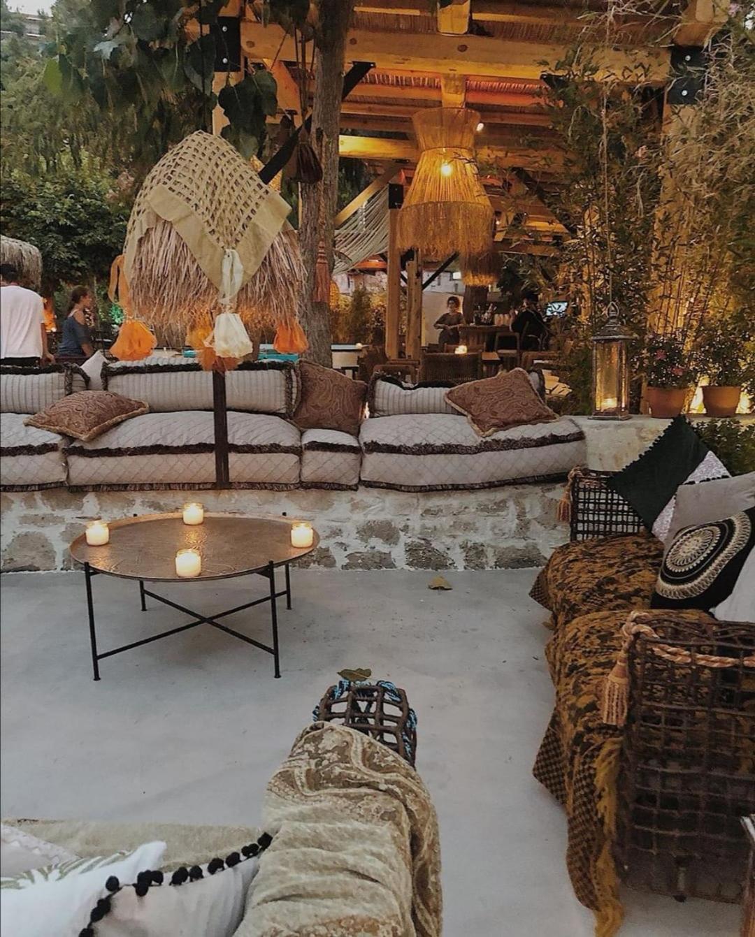 outdoor BBQ area