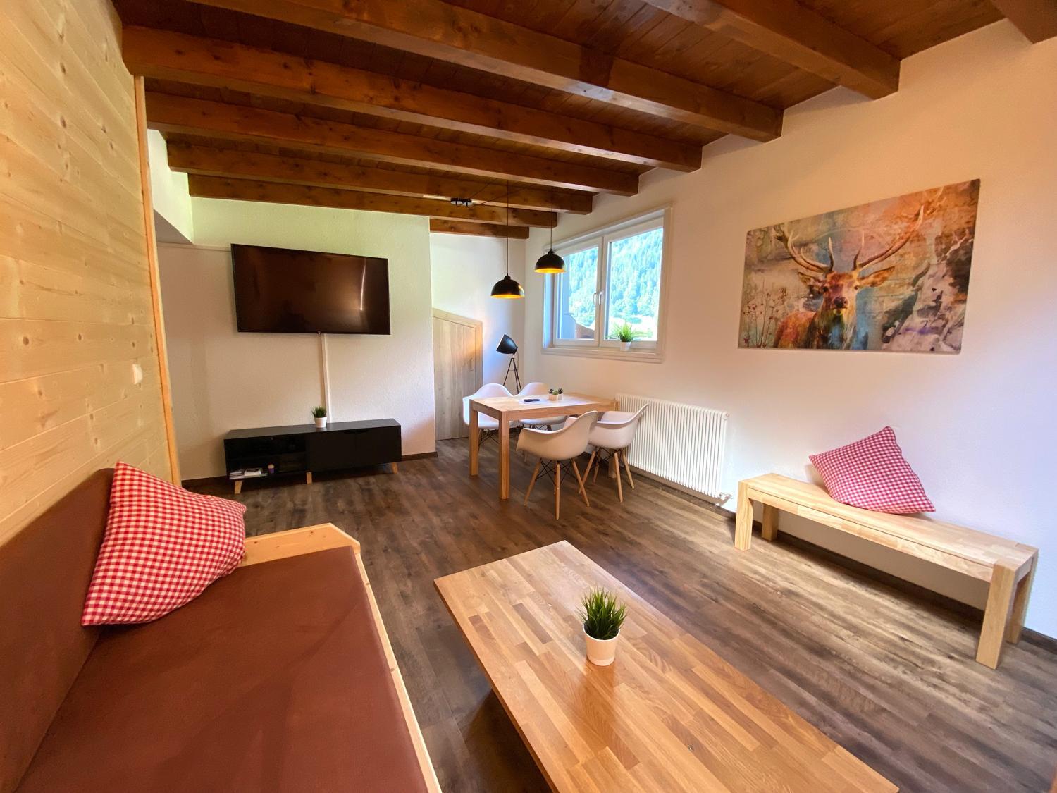 Familien-Apartment mit Balkon und Bergblick