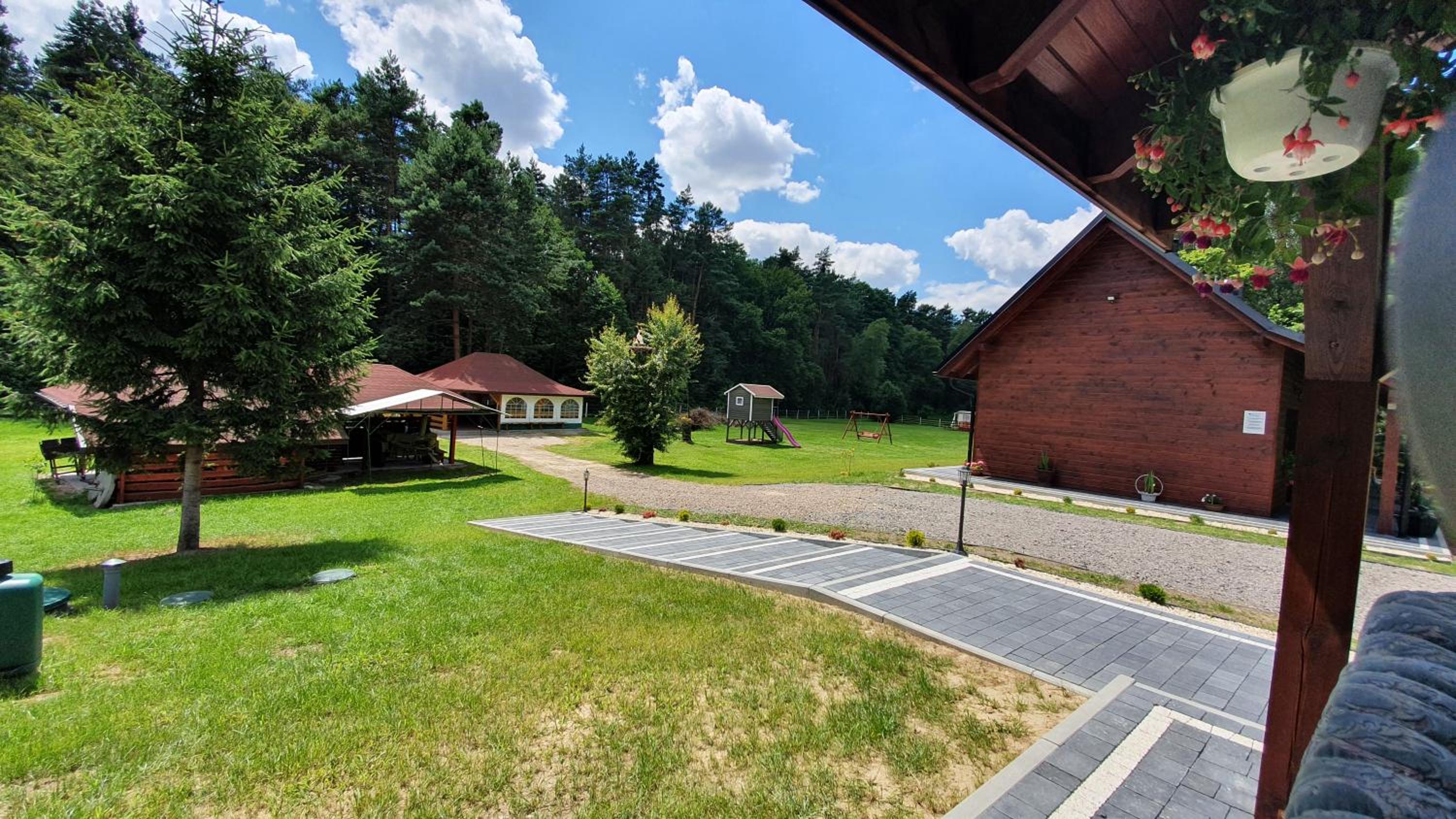 outdoor BBQ area