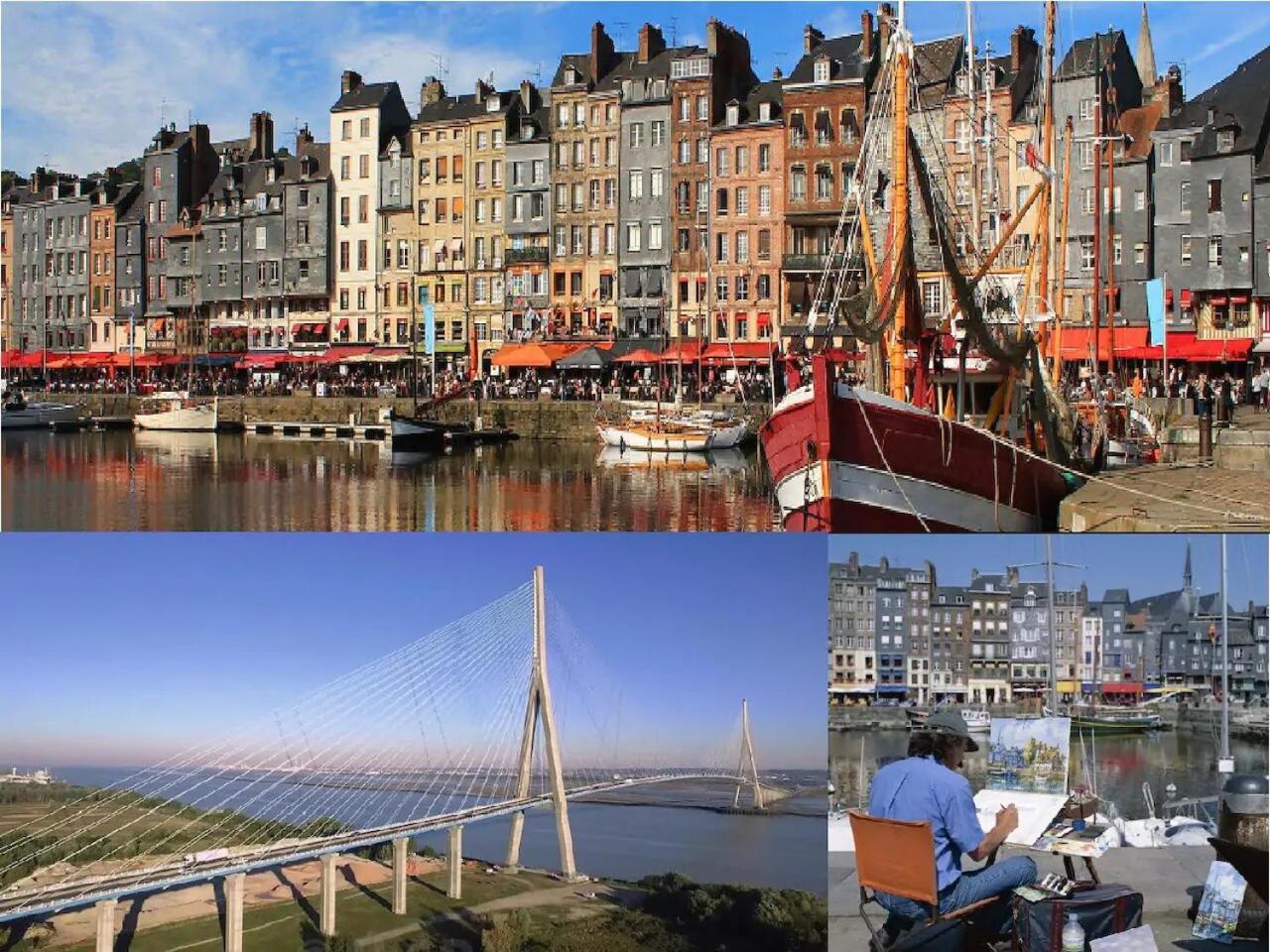 Entre le Pont 9 et l'Eveque , Les Hauts de Honfleur, Piscine, WIFI et Parking gratuits