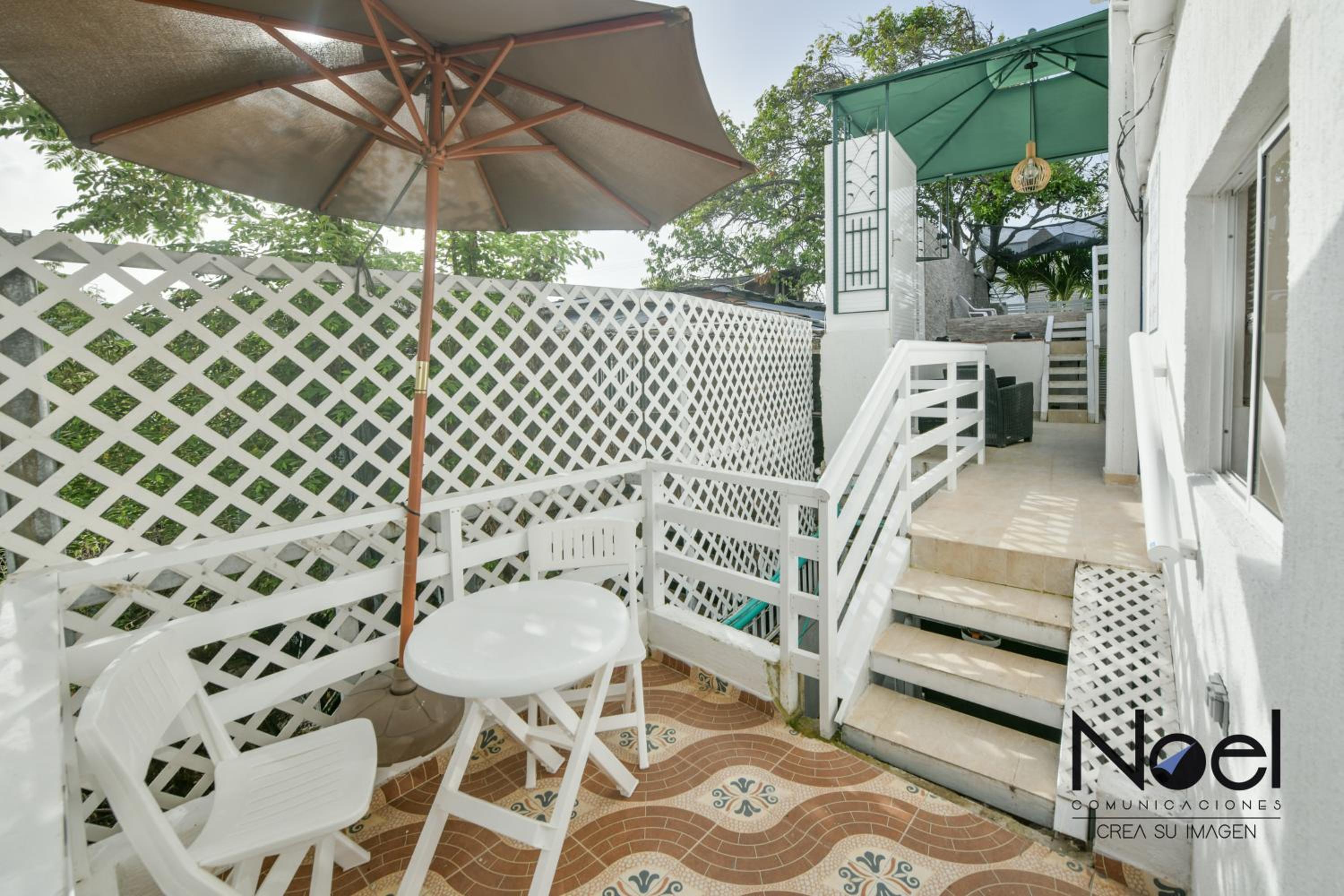 outdoor BBQ area