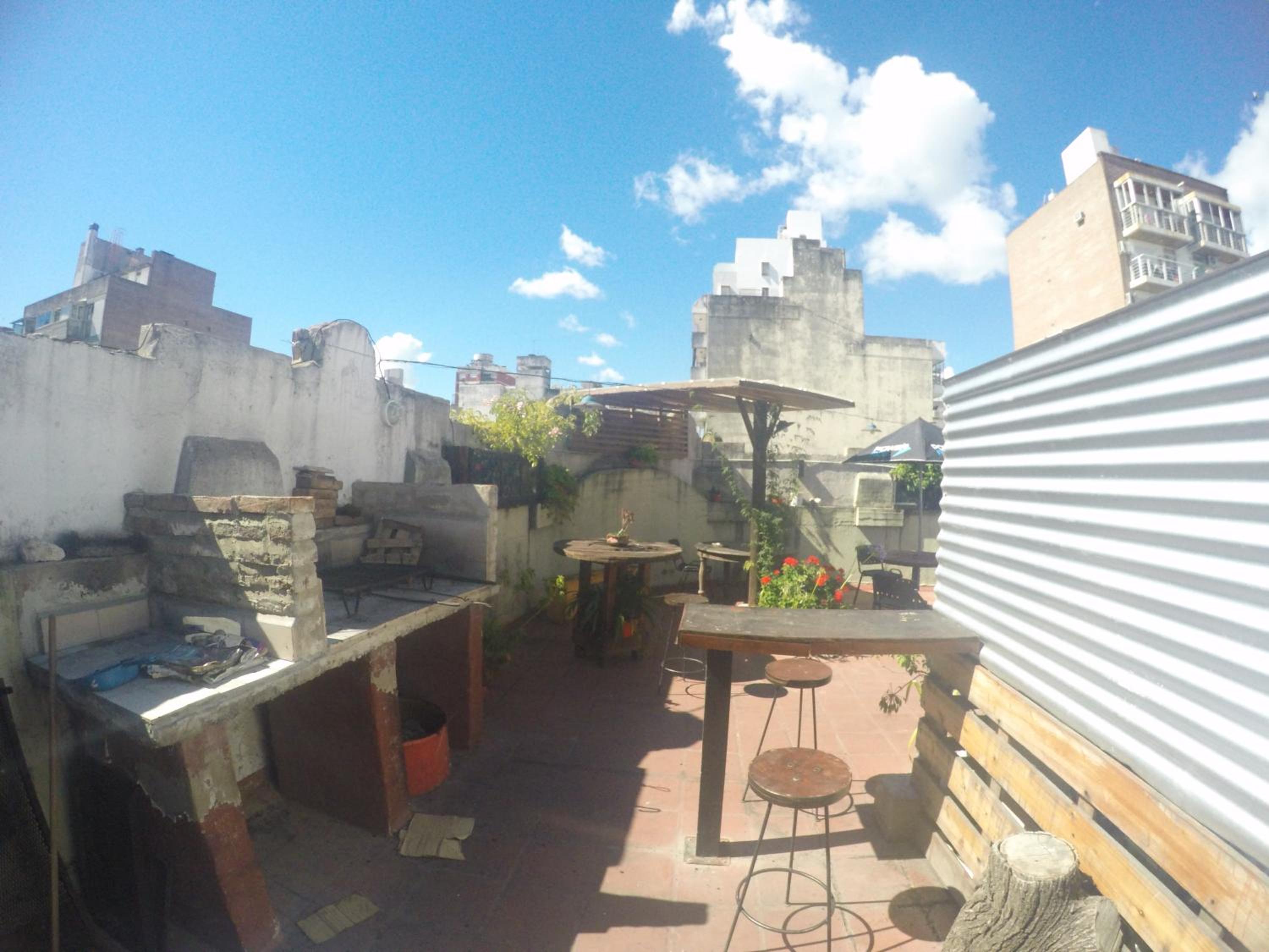 outdoor BBQ area
