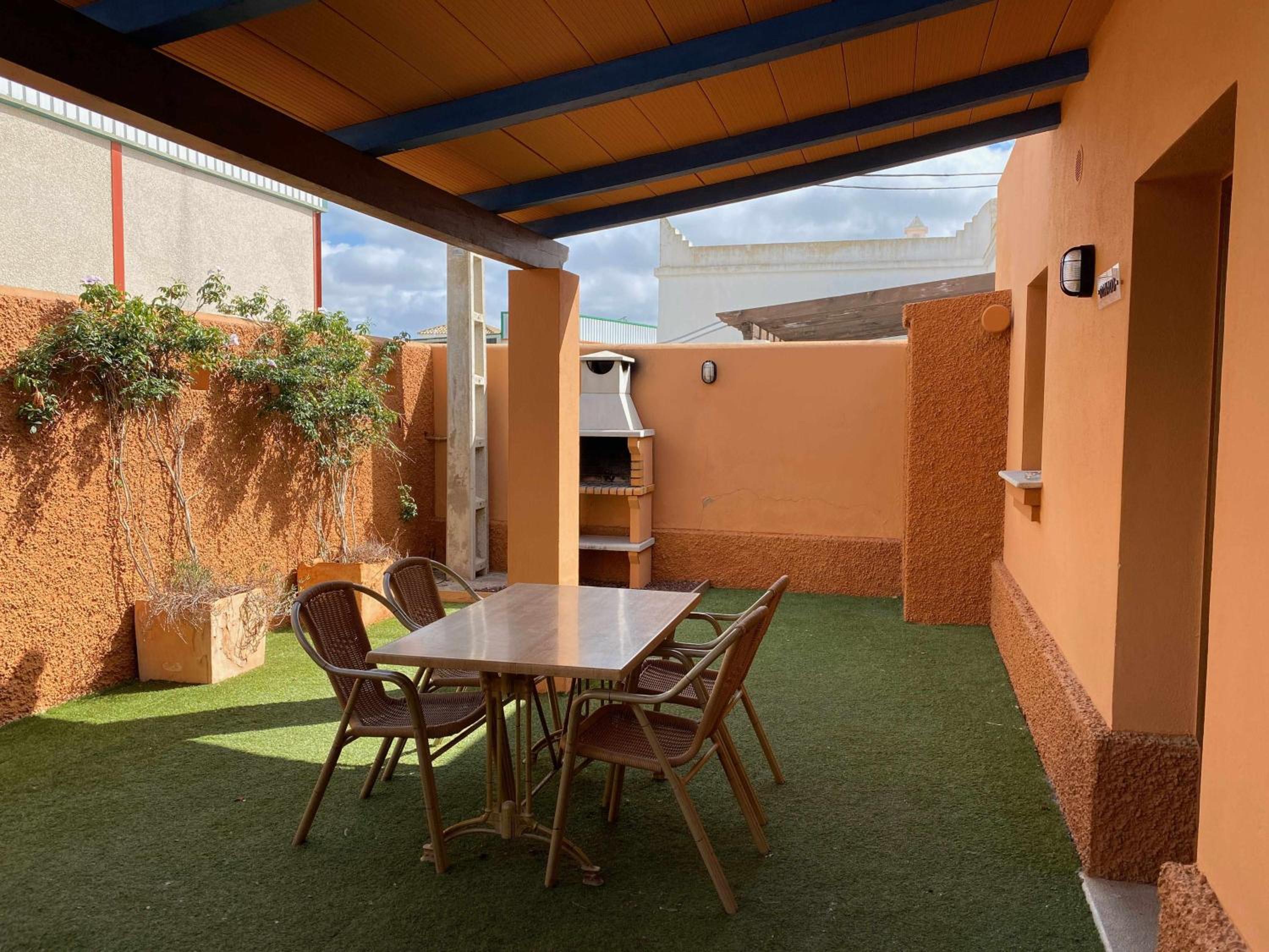 outdoor BBQ area