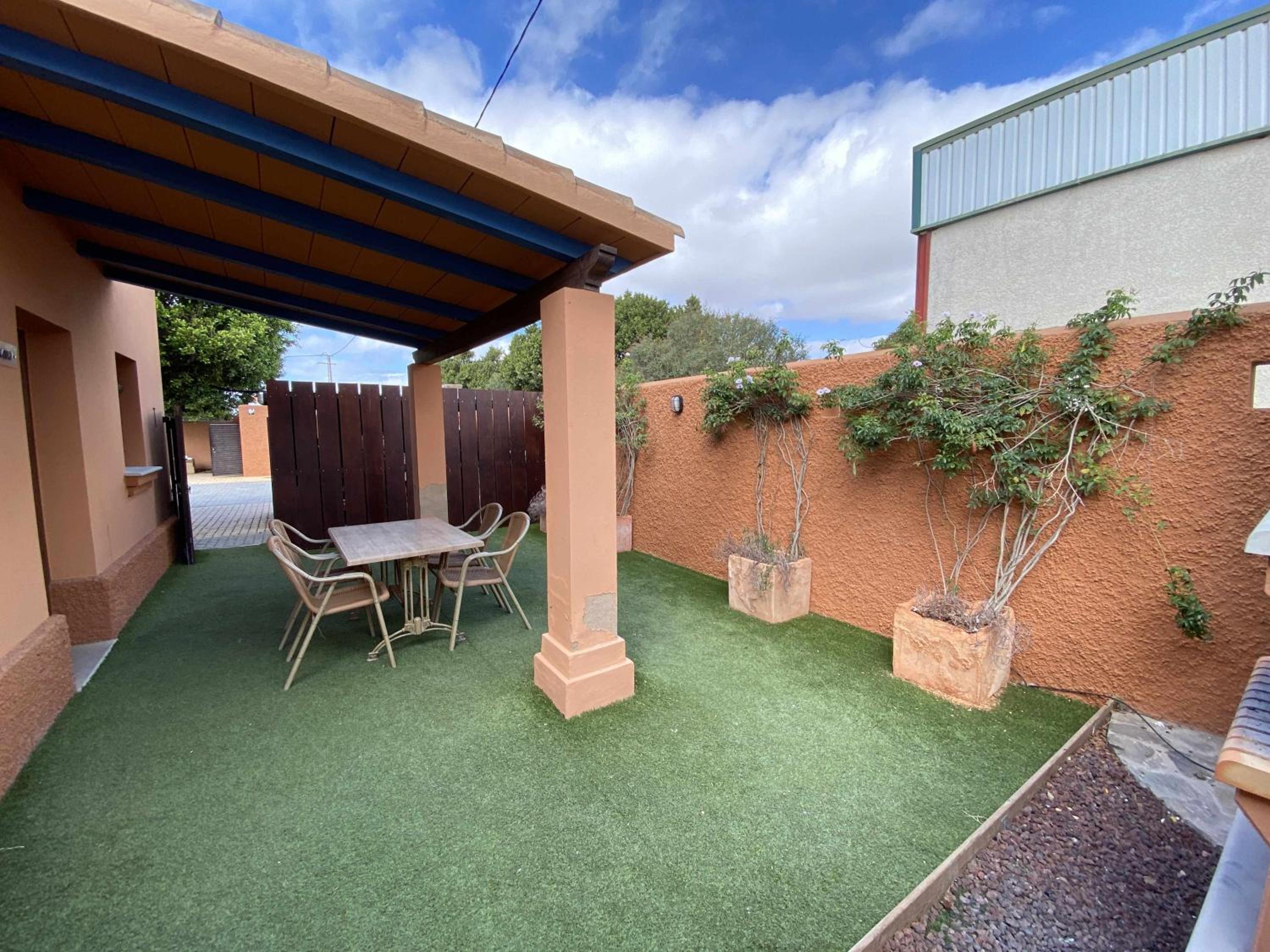 outdoor BBQ area