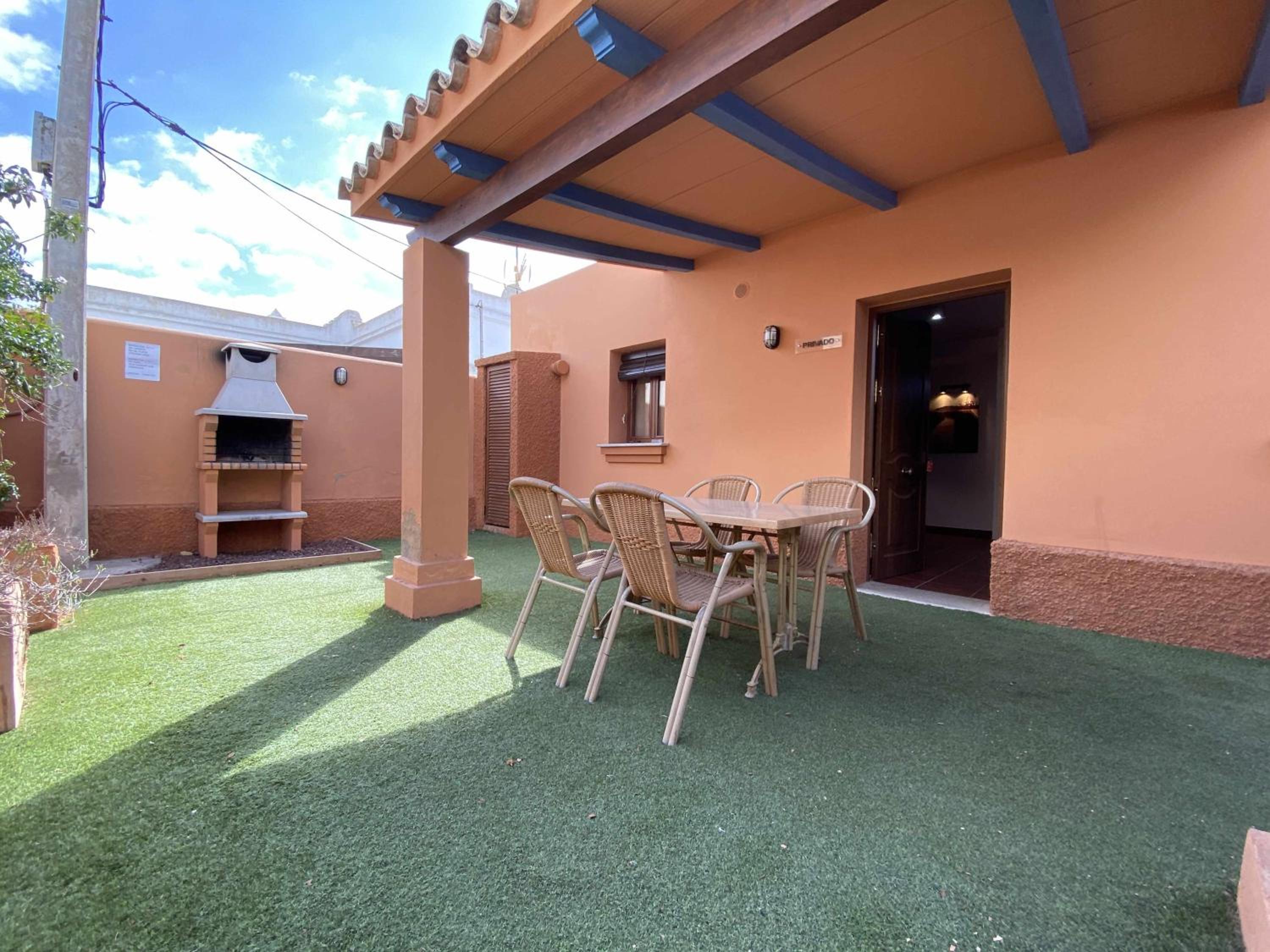 outdoor BBQ area