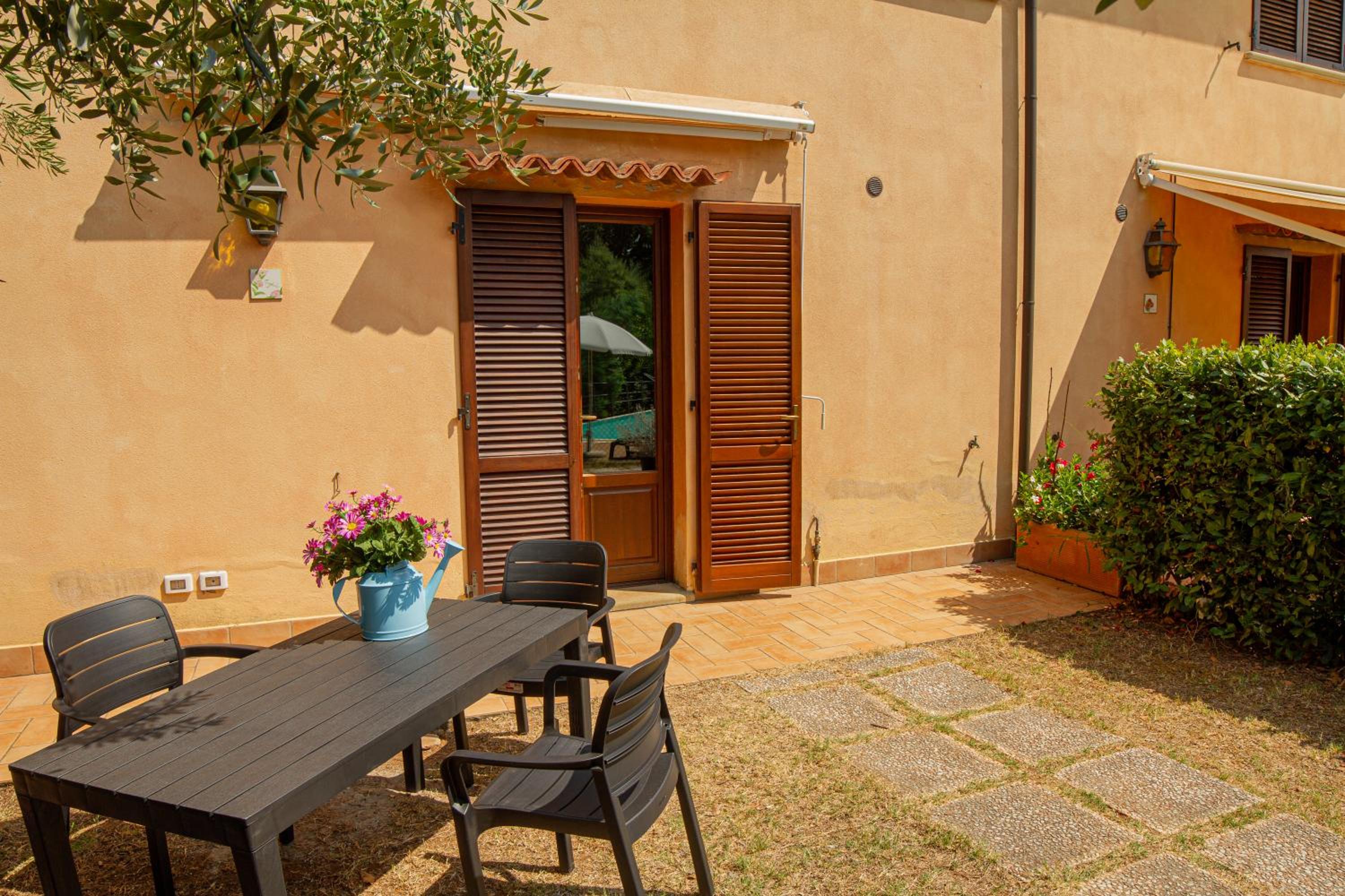 outdoor BBQ area