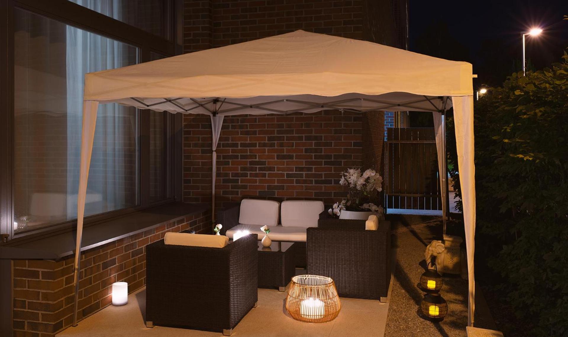 outdoor BBQ area