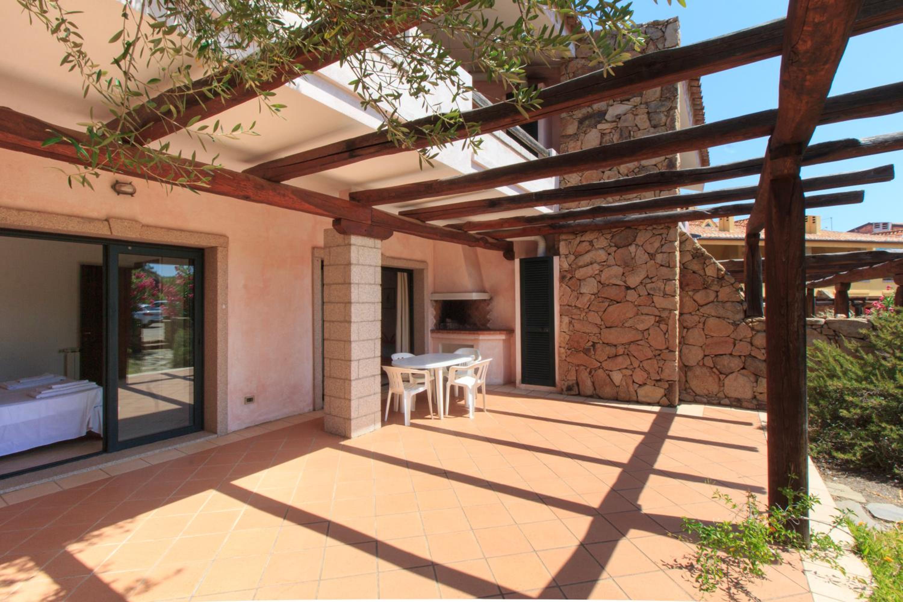 outdoor BBQ area