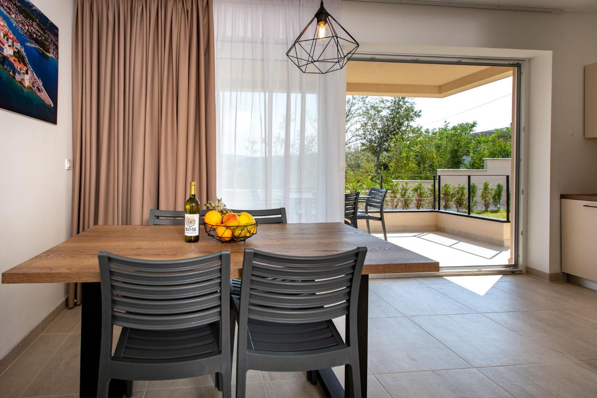 outdoor BBQ area