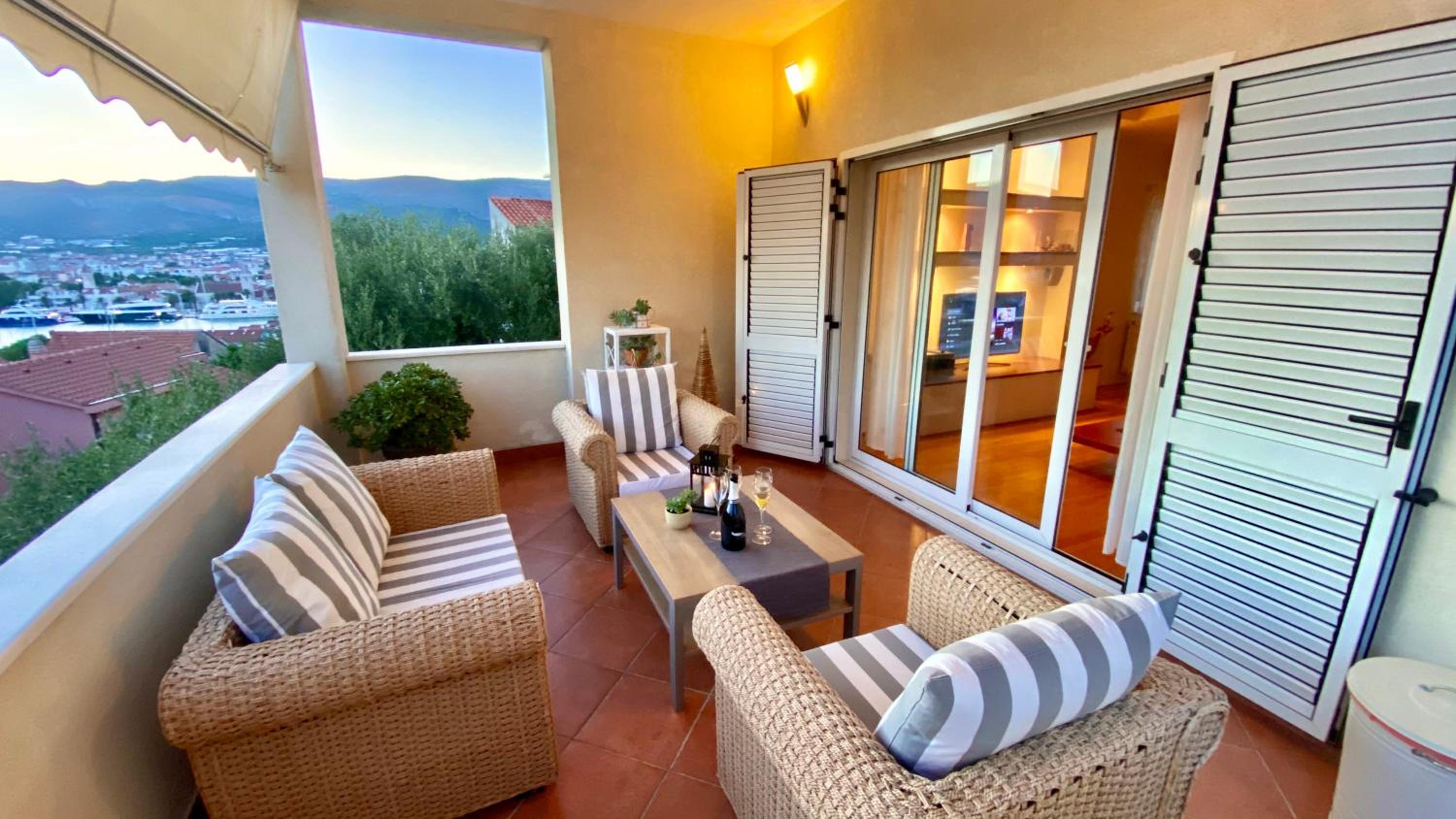 Trogir center exclusive seaview apartment for 4 view 4