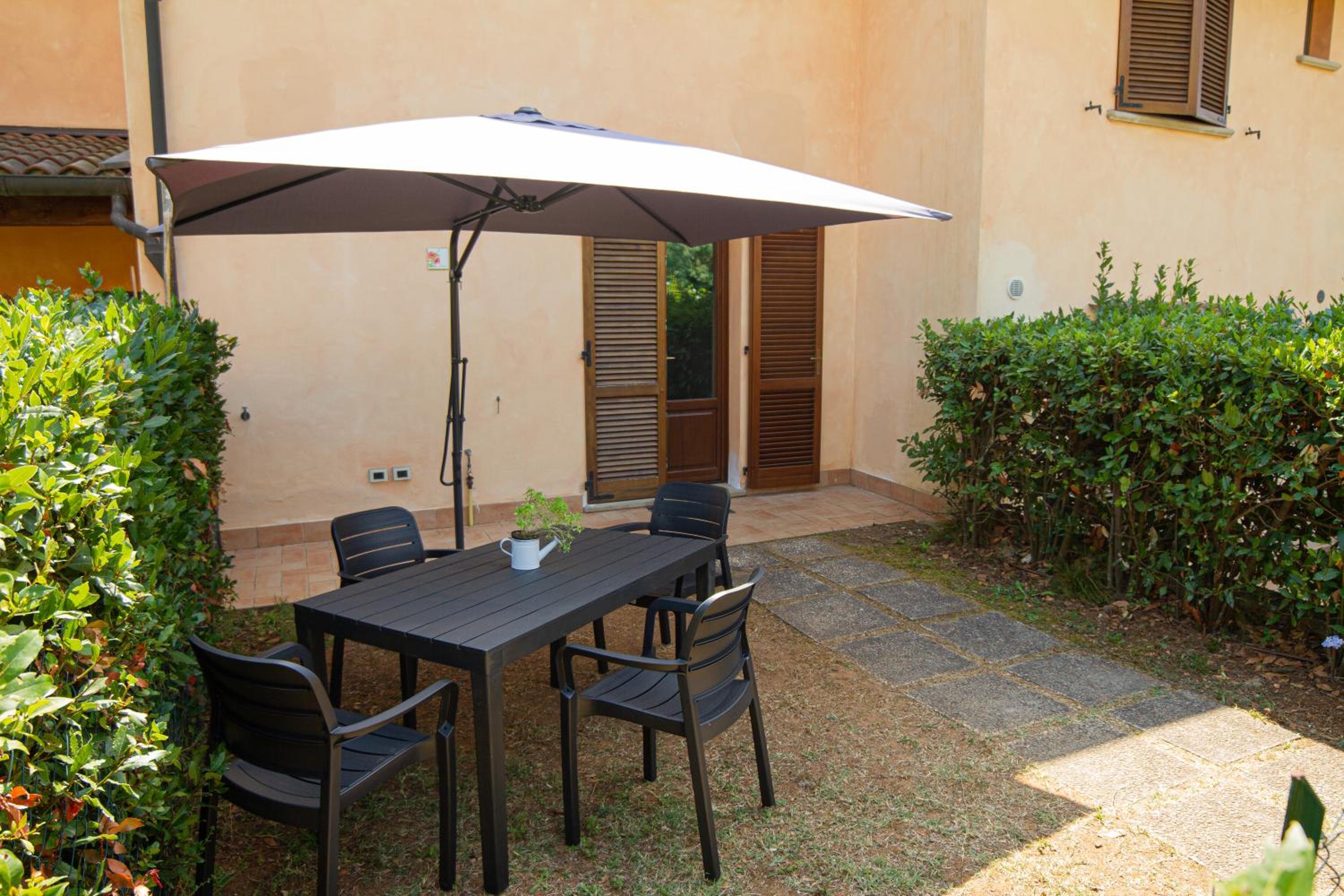 outdoor BBQ area