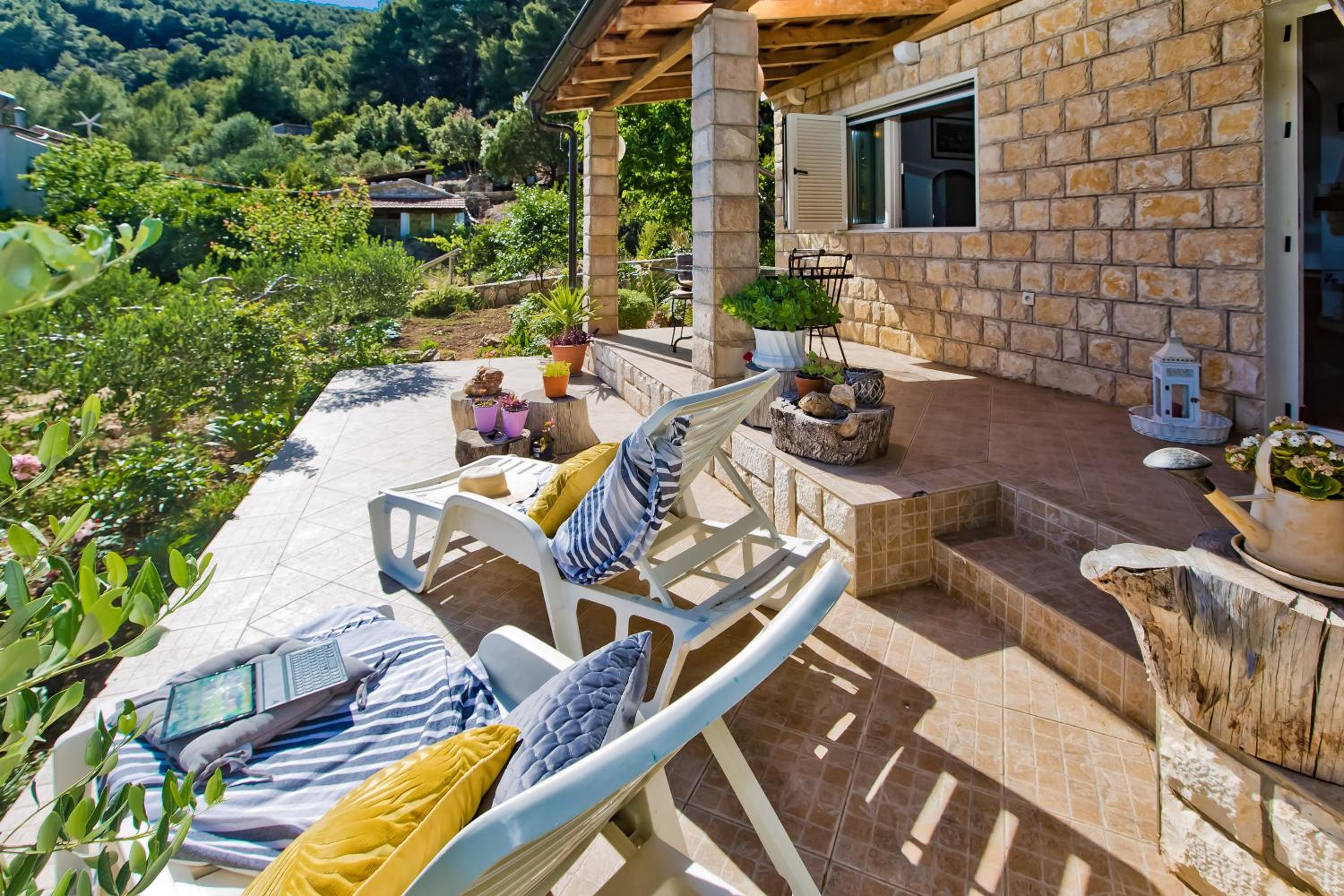 Beach bay Smokvina-20 meter from beach view 4