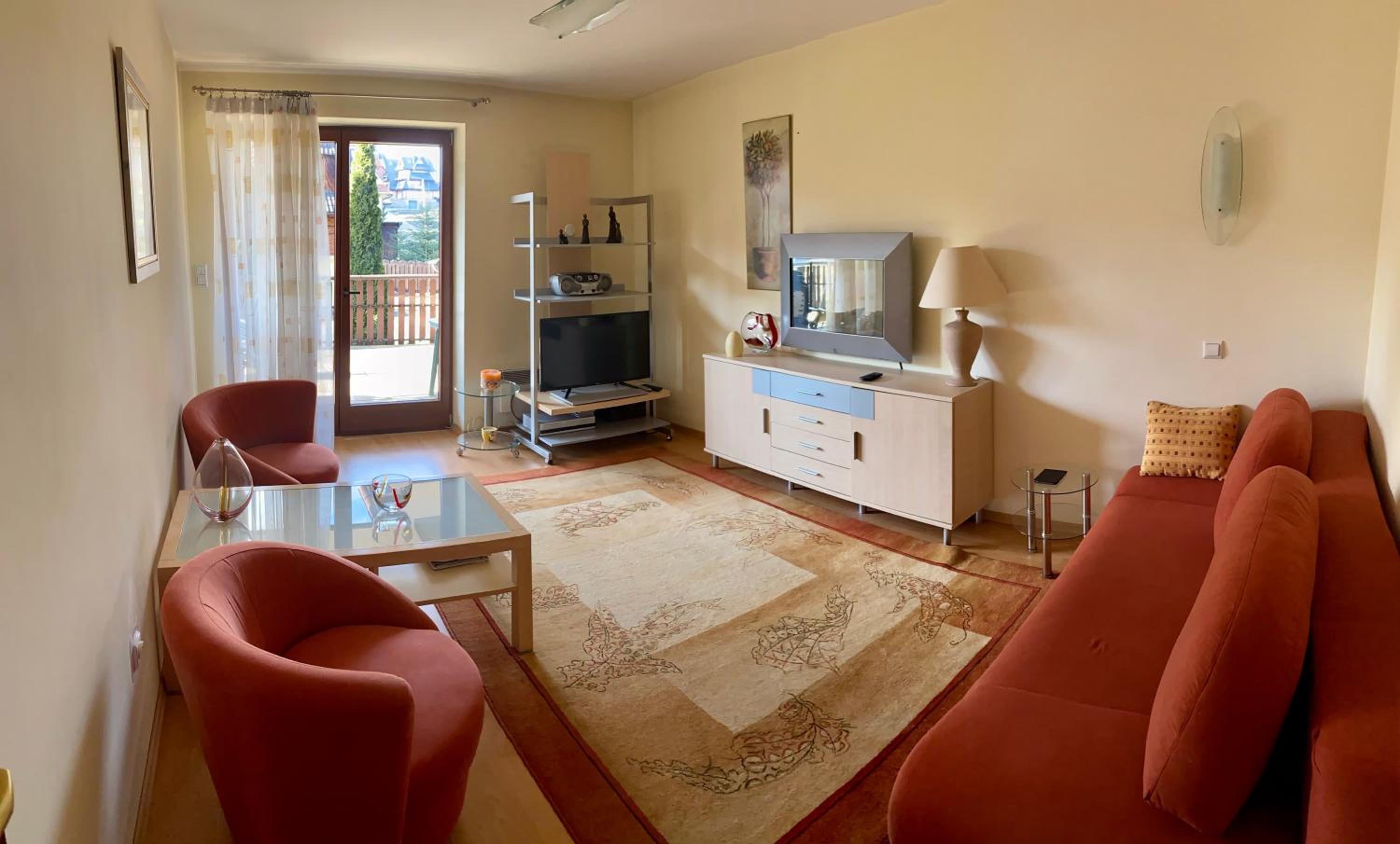 Apartament WISIA na Pardałówce. Taras na Giewont