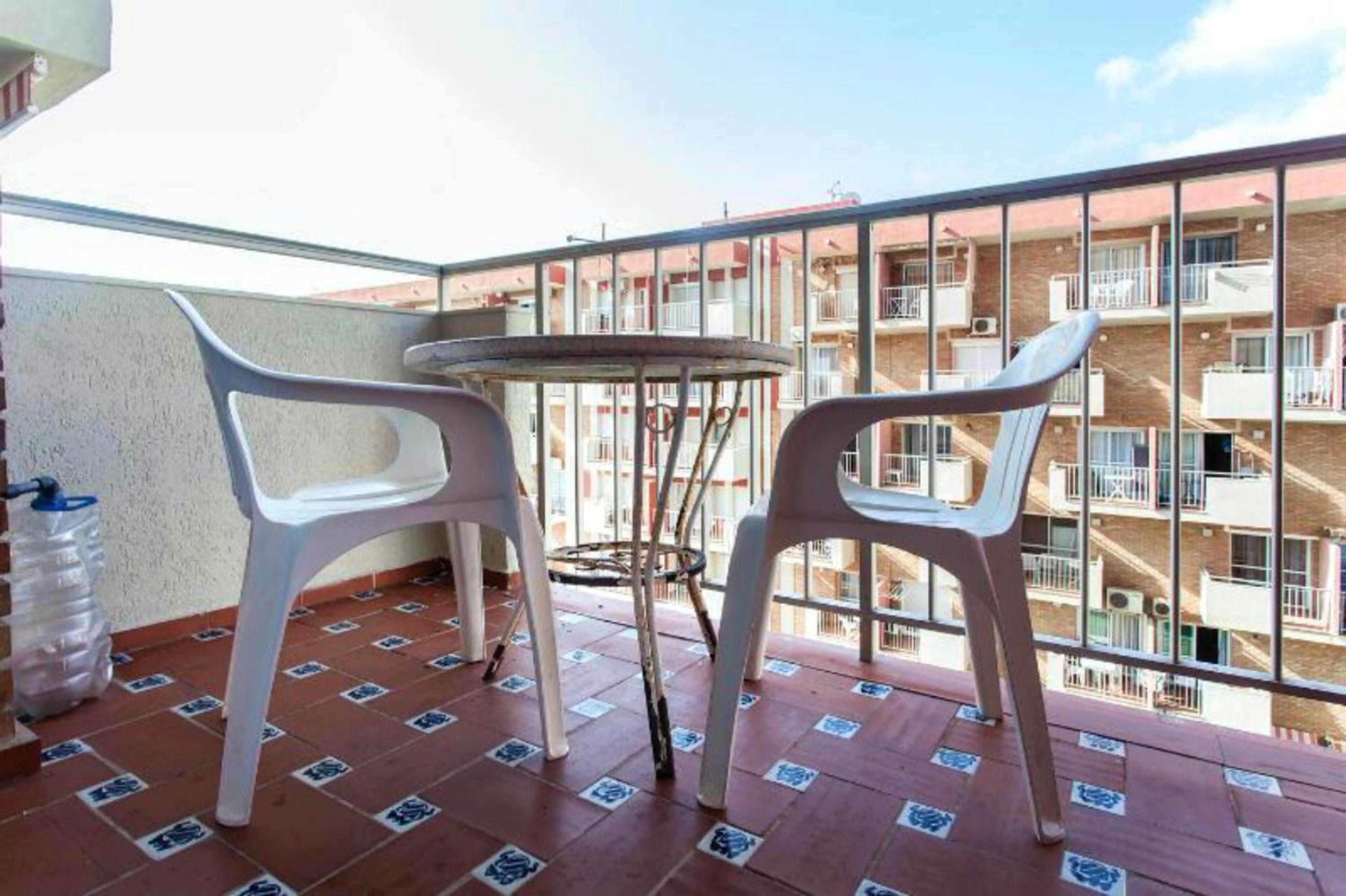 Studio at Benalmadena 500 m away from the beach with sea view shared pool and furnished balcony