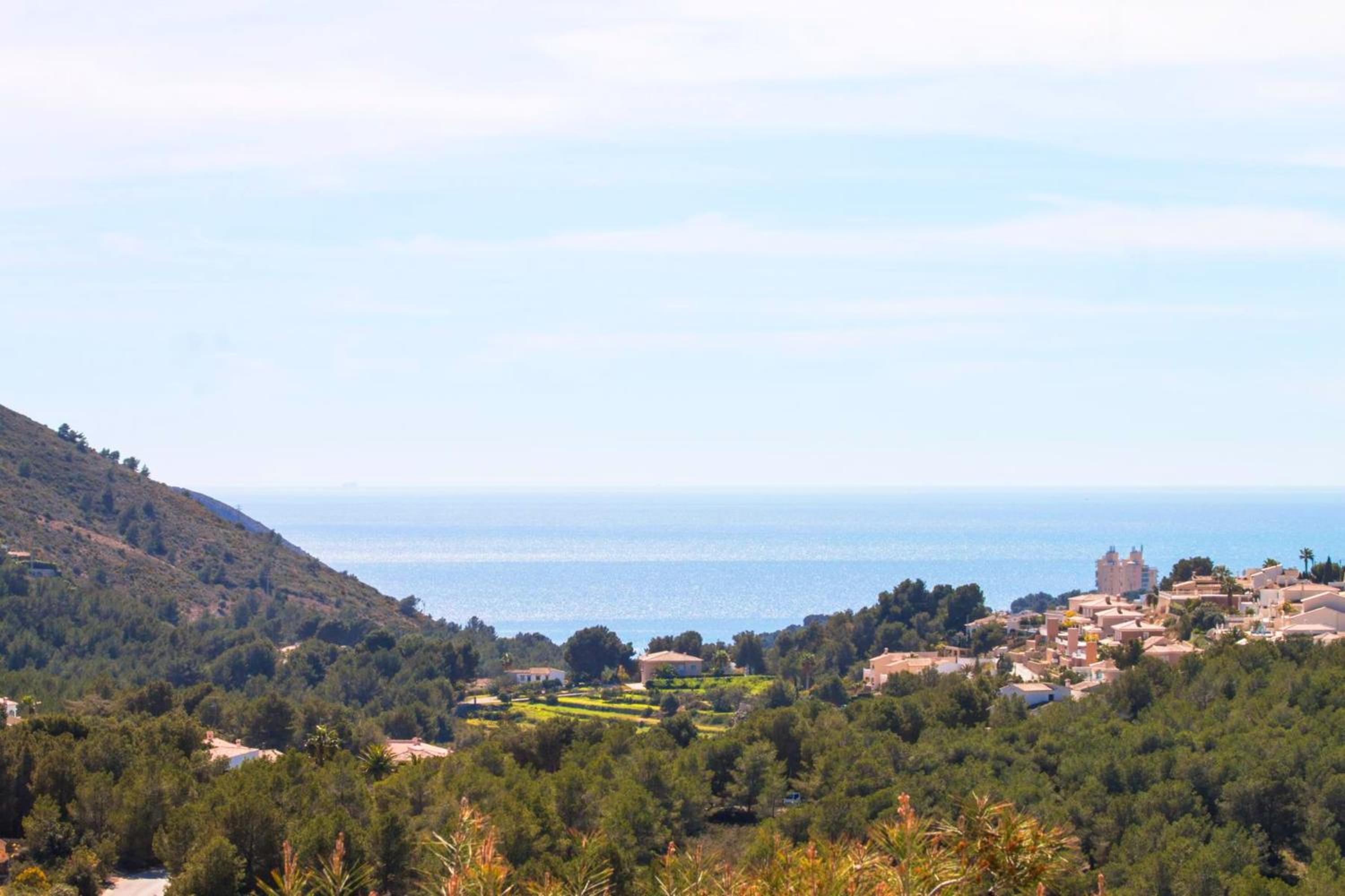 3 bedrooms house with sea view private pool and enclosed garden at Teulada 1 km away from the beach