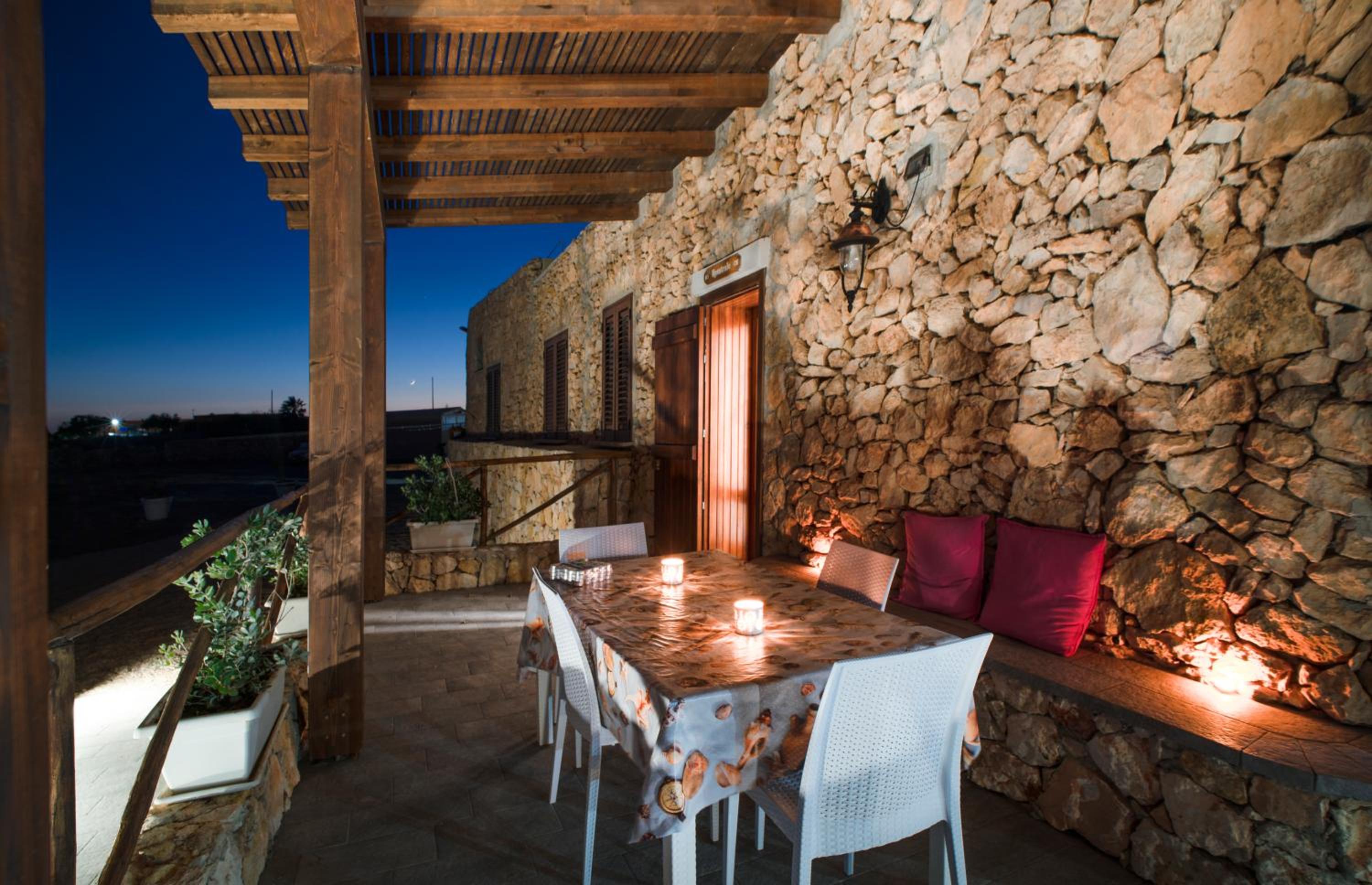 outdoor BBQ area
