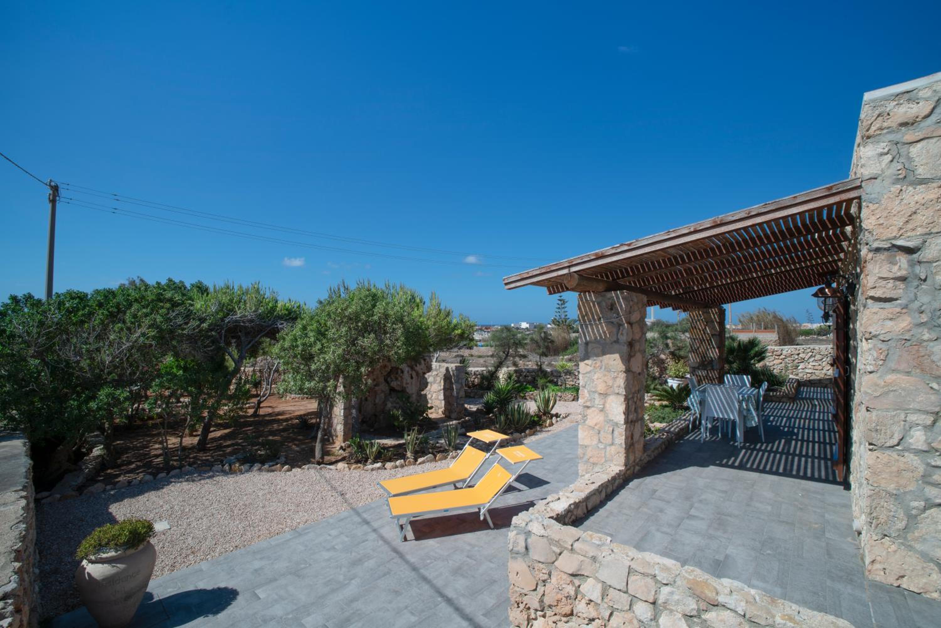 outdoor BBQ area