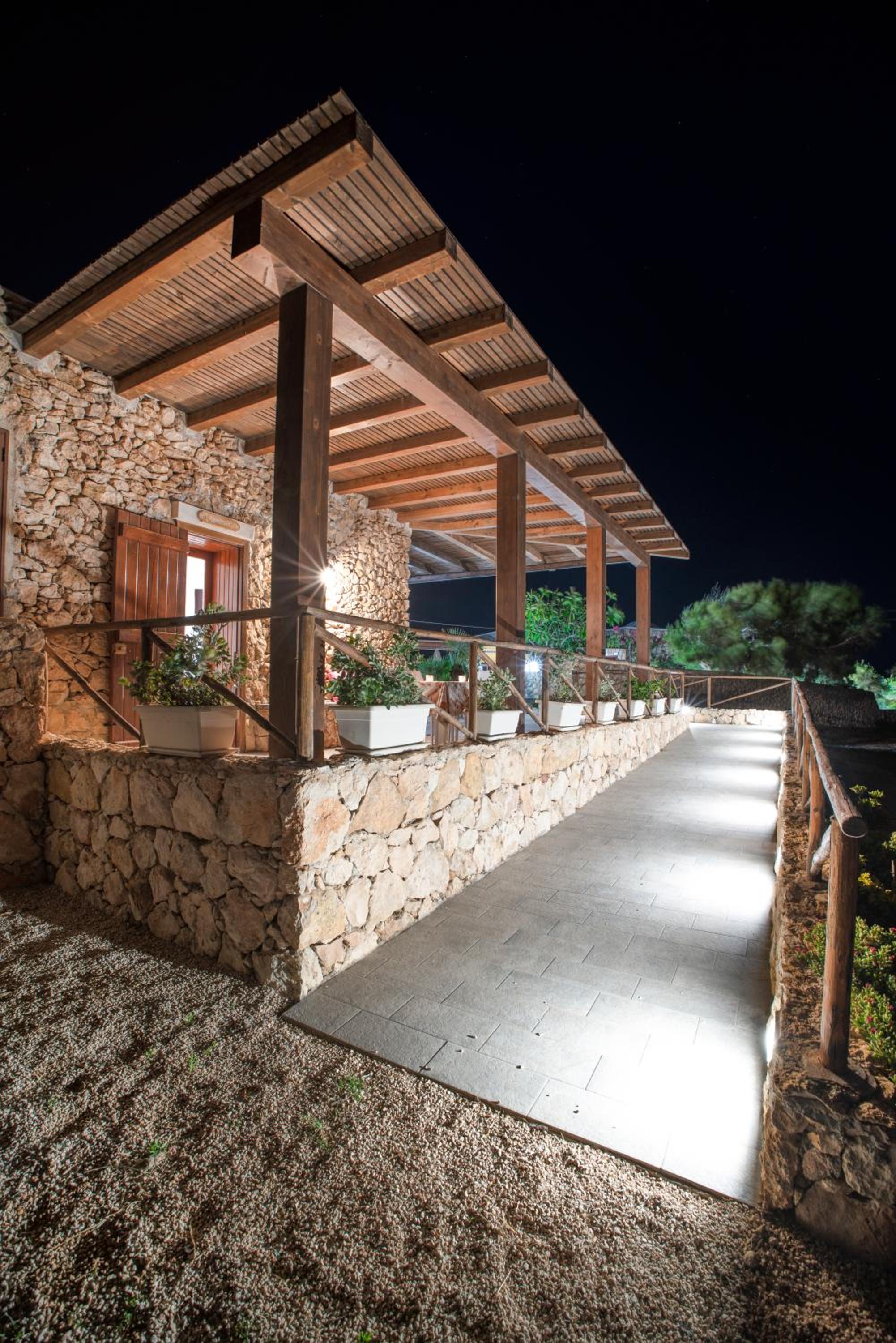 outdoor BBQ area