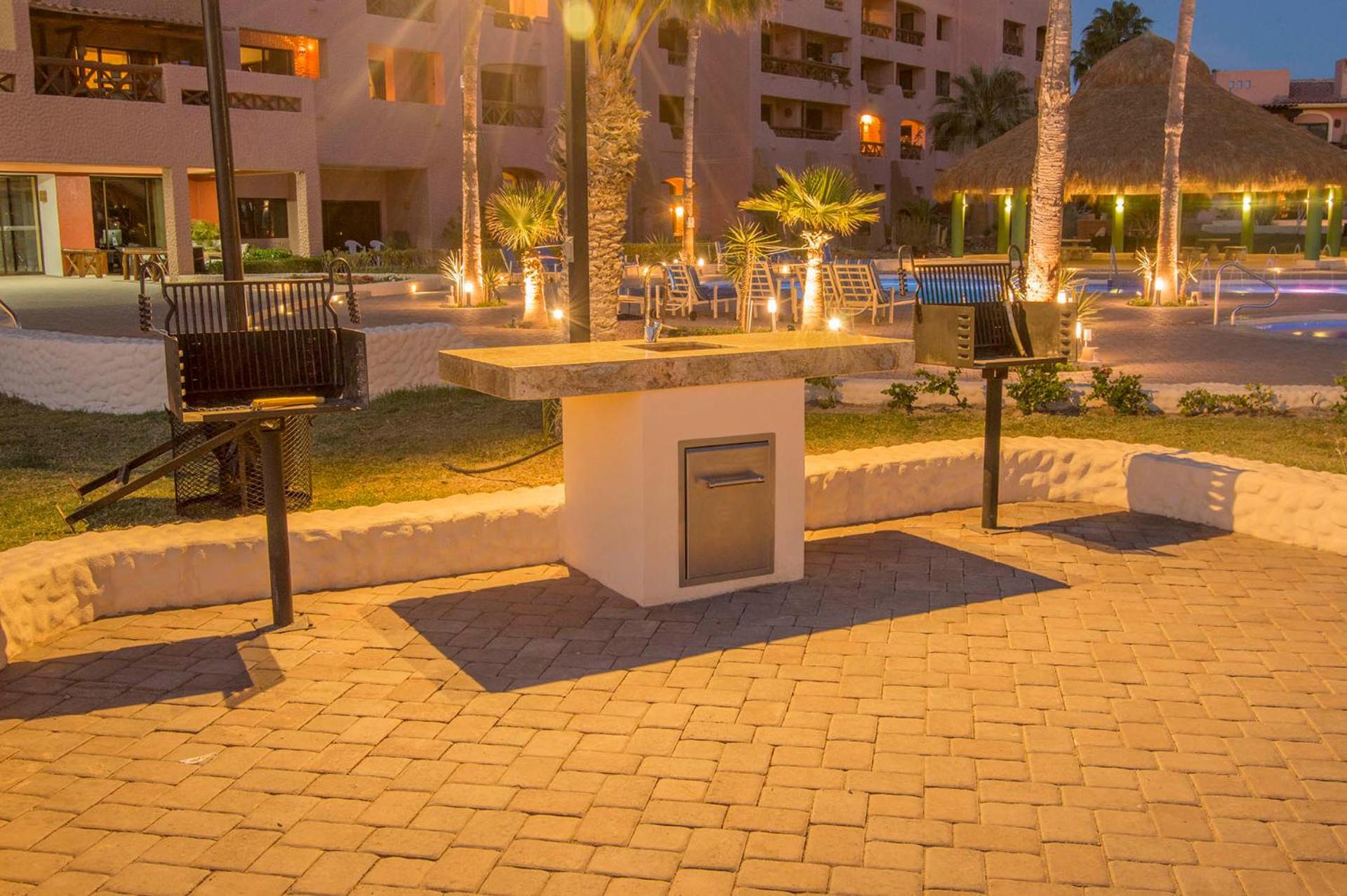 outdoor BBQ area