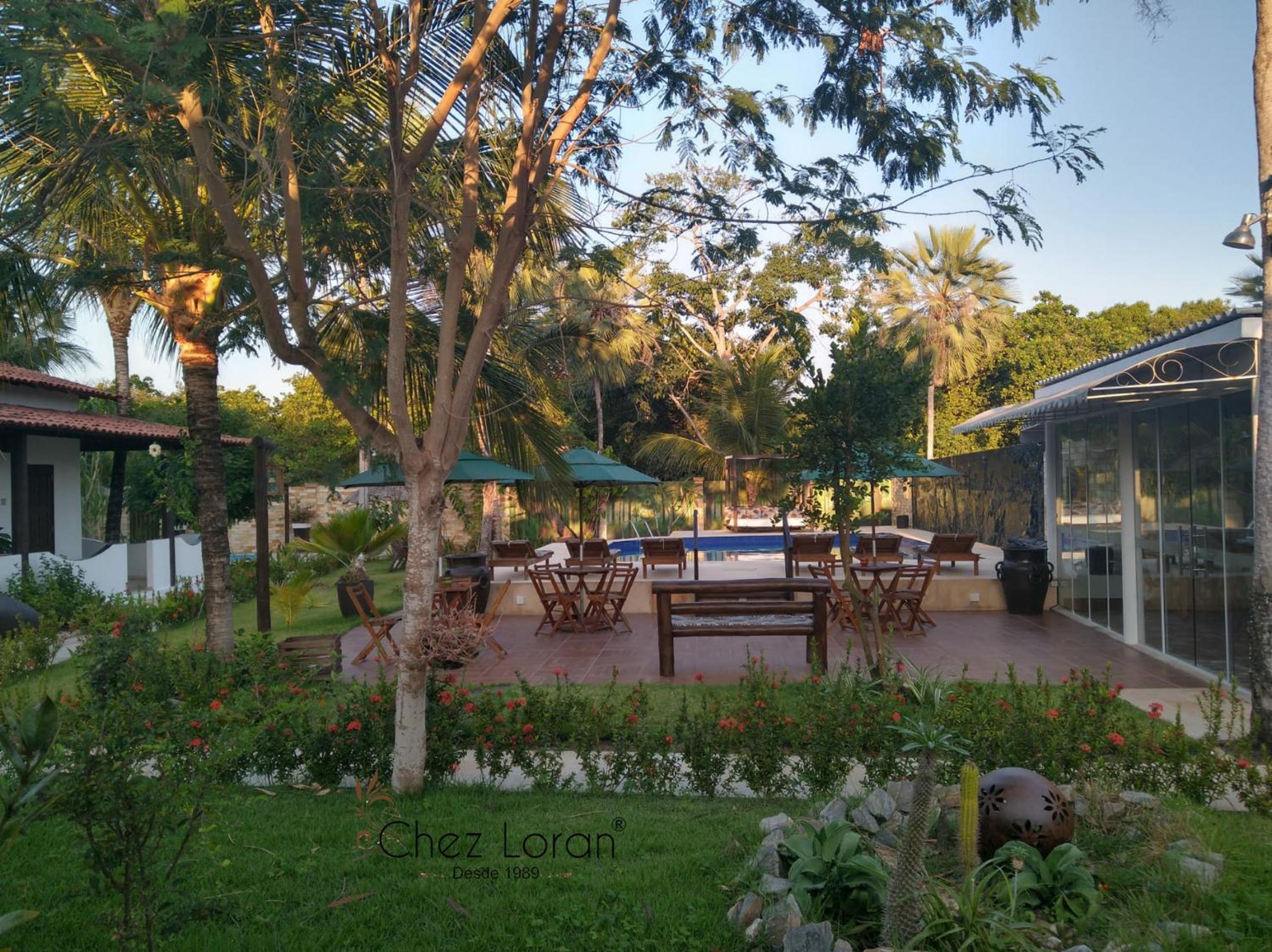 outdoor BBQ area