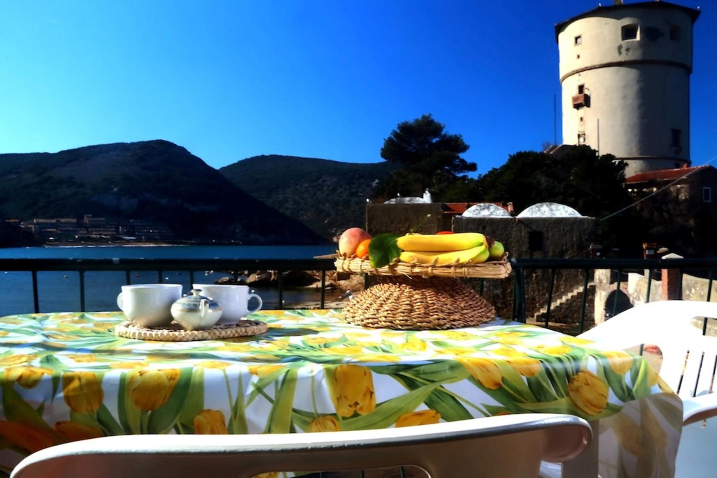 outdoor BBQ area