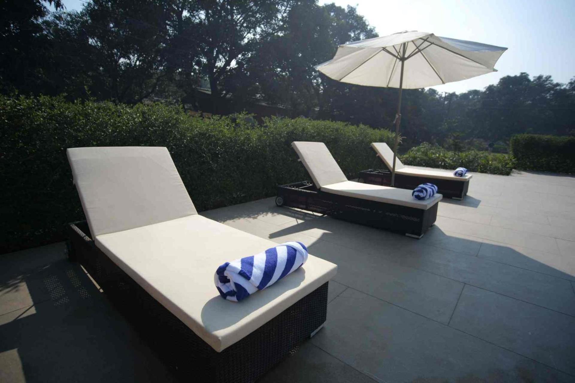 outdoor BBQ area