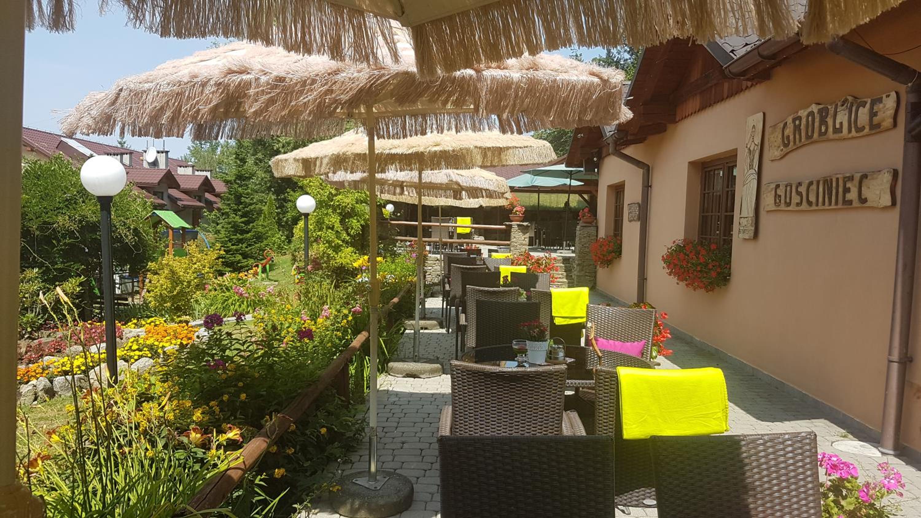 outdoor BBQ area
