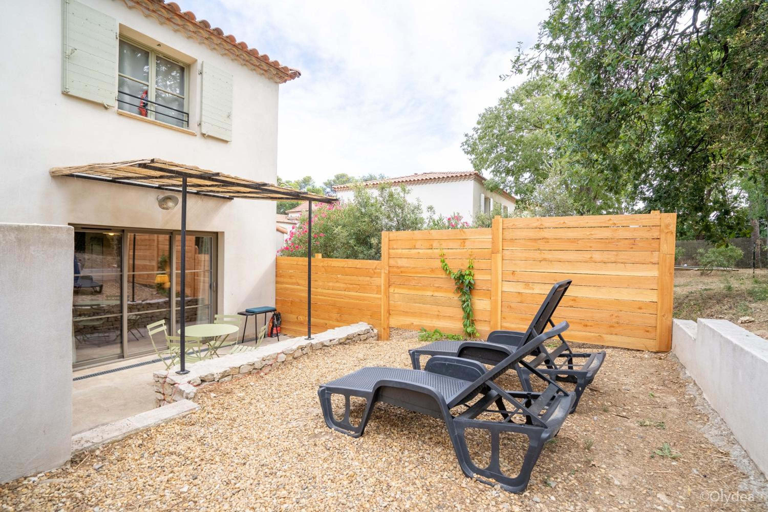 outdoor BBQ area