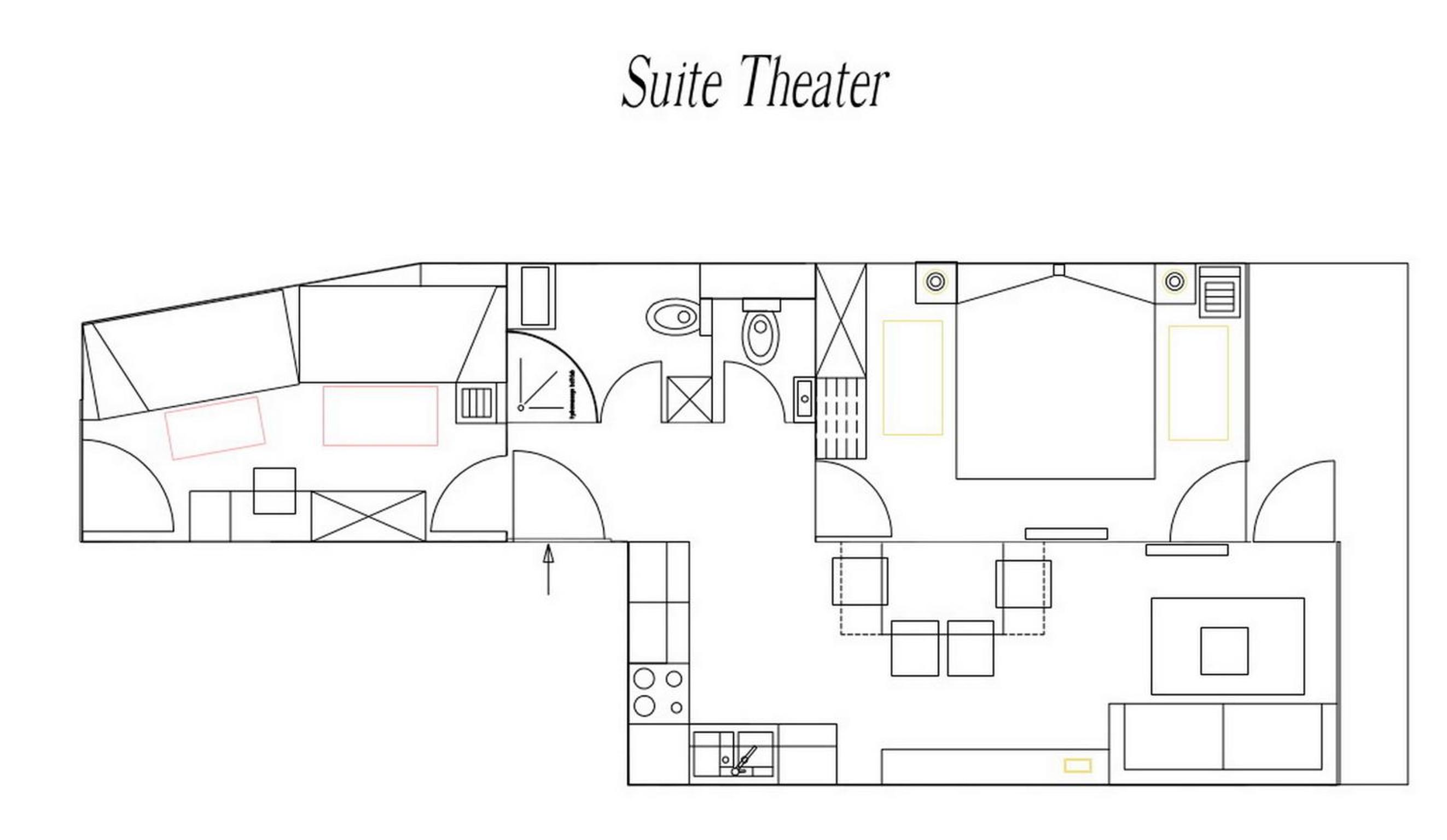 Apartment Suite Theater view 4