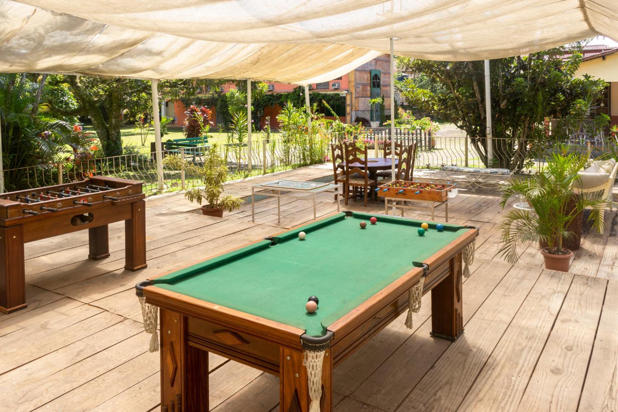outdoor BBQ area