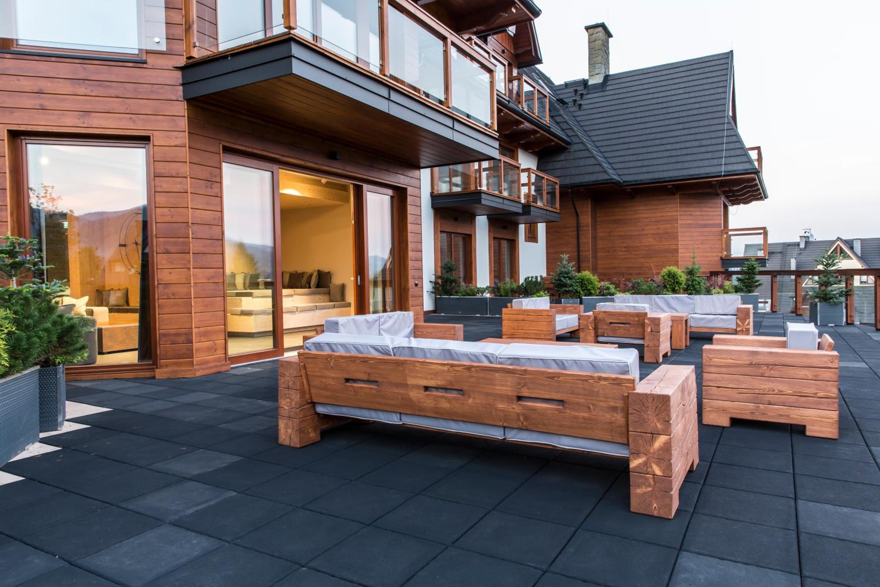 outdoor BBQ area