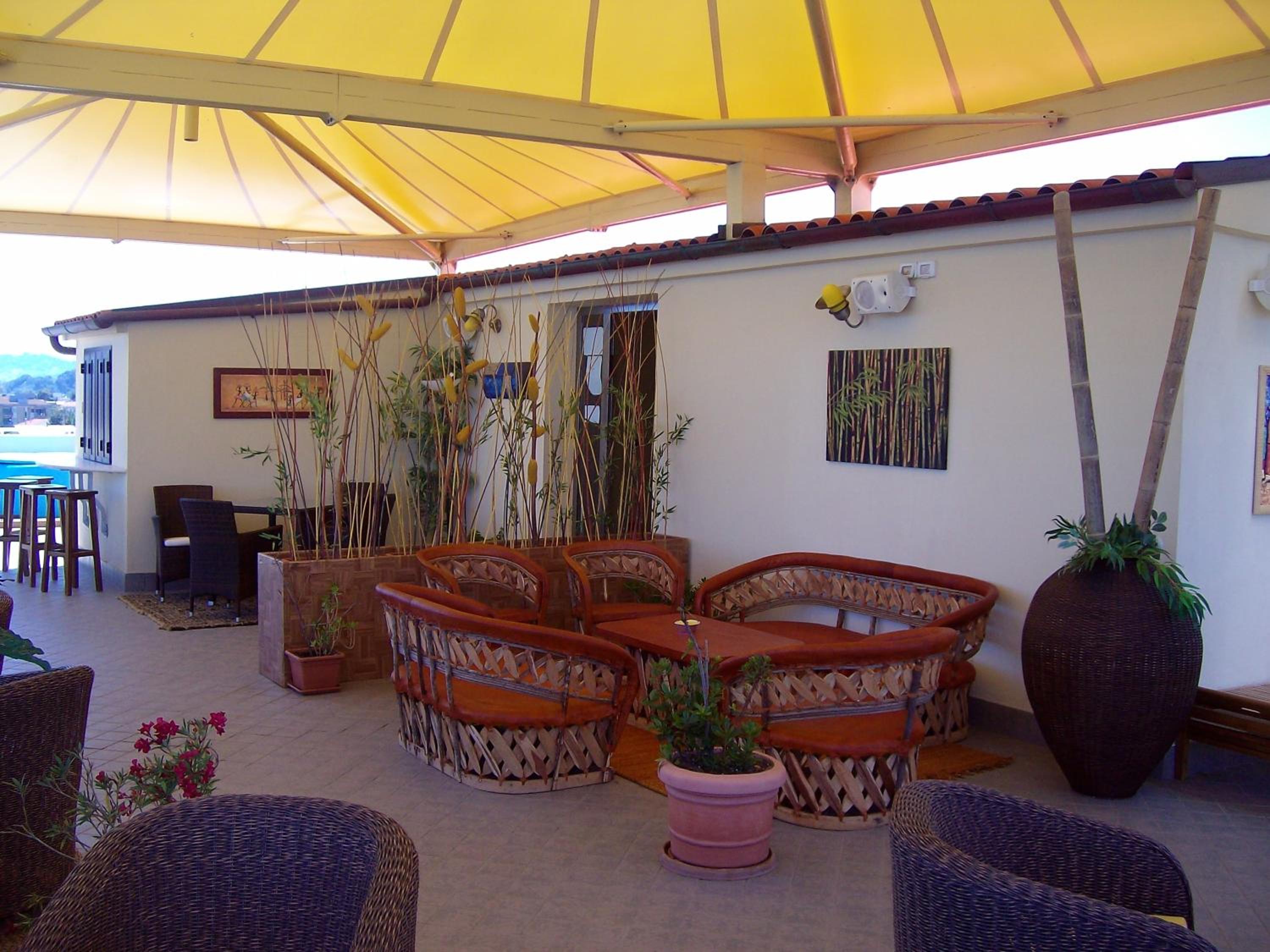 outdoor BBQ area