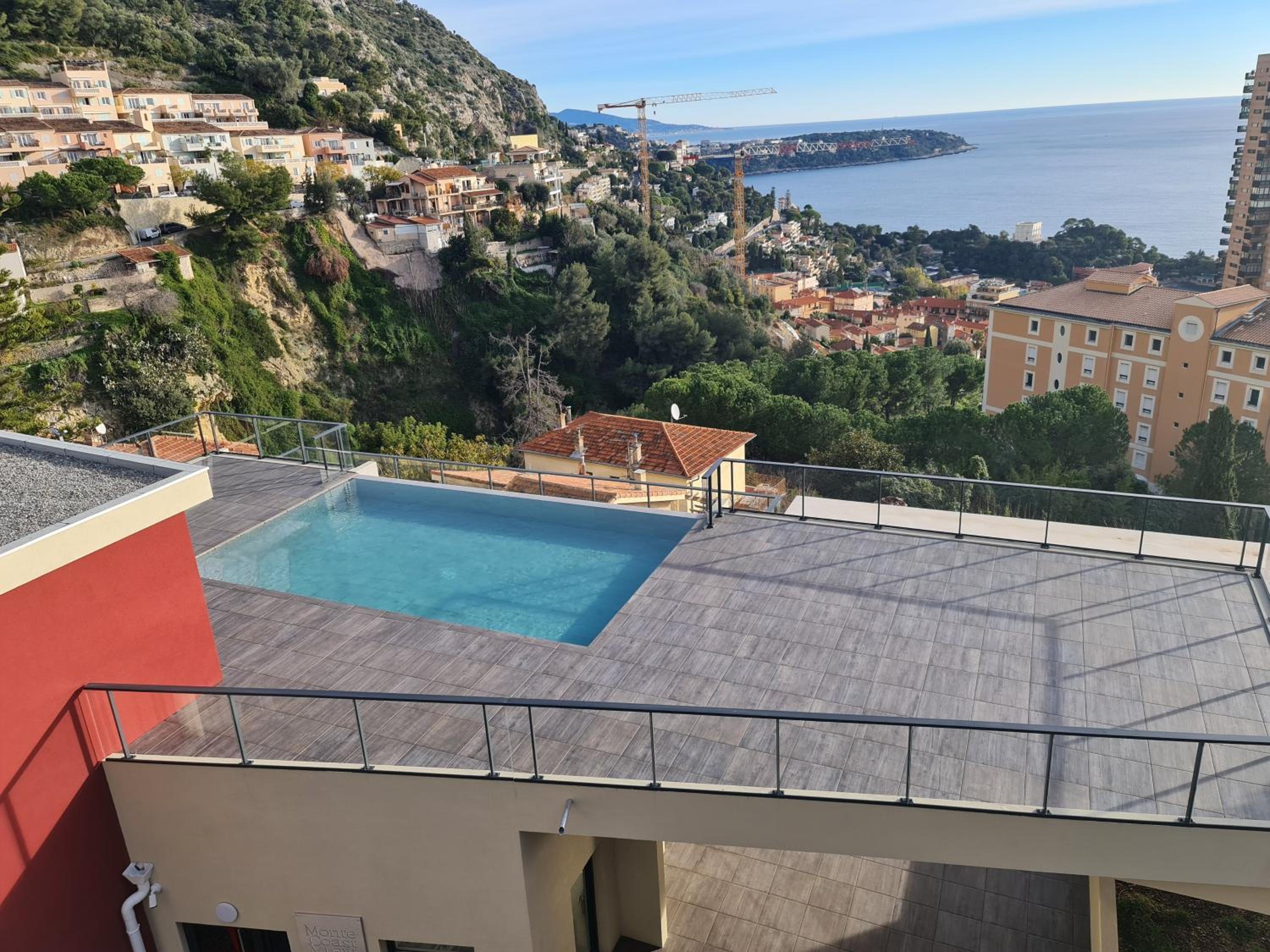 Monaco view, pool, garage, 100 m2 terrace