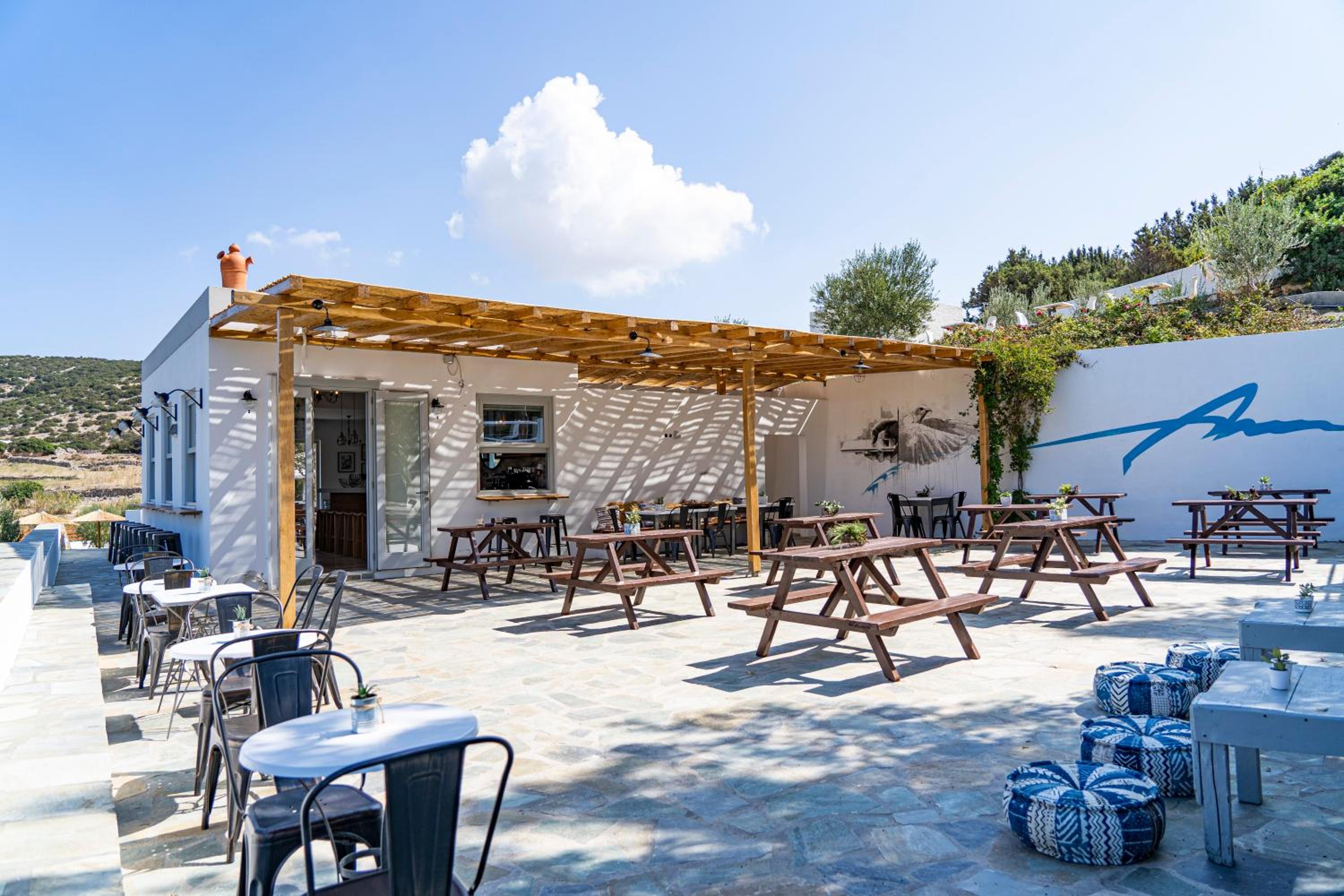 outdoor BBQ area